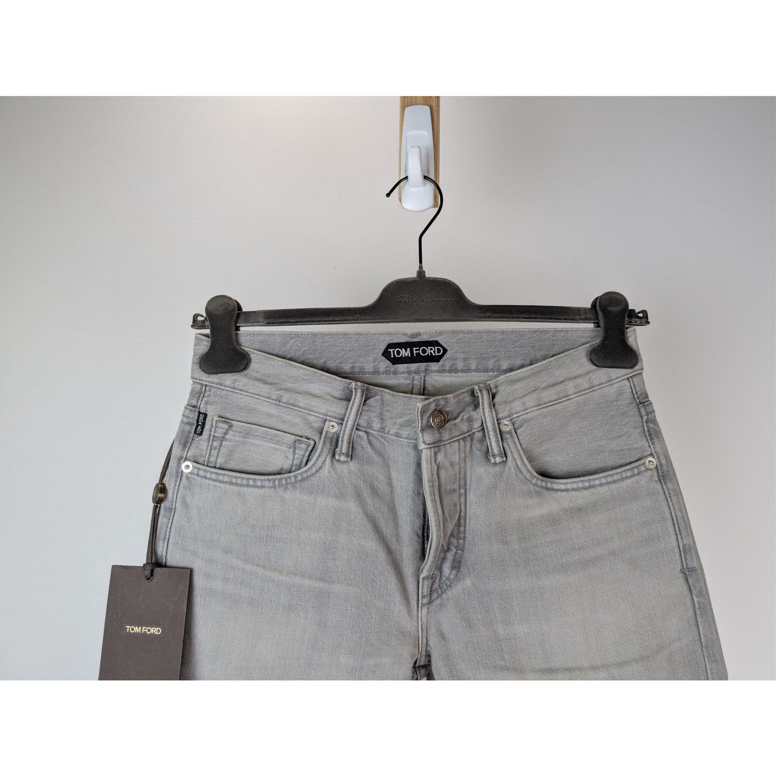 Tom Ford o1rshd1 Slim-Fit Denim Jeans in Pale Grey Size US 30 / EU 46 - 3 Thumbnail