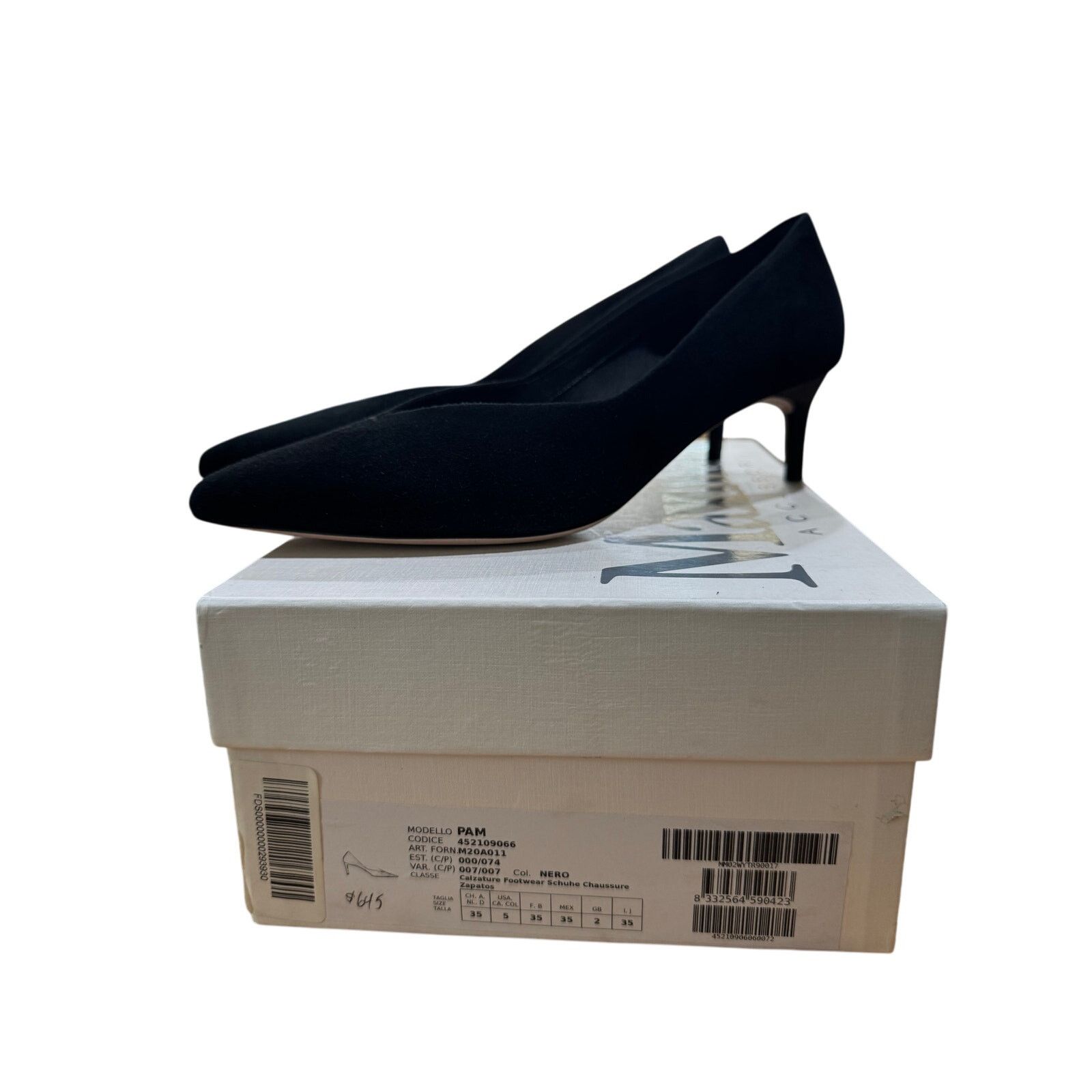 Max Mara Max Mara Court Black Suede Pumps sz. 37 EU (Runs Big) Size US 8 / IT 38 - 2 Thumbnail
