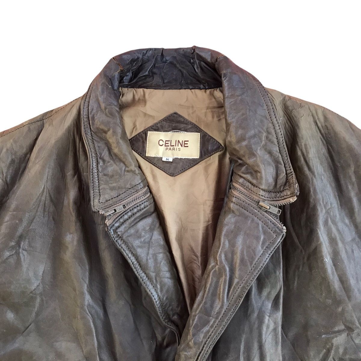 Celine RARE VINTAGE CELINE PARIS LEATHER JACKET Size US M / EU 48-50 / 2 - 4 Thumbnail