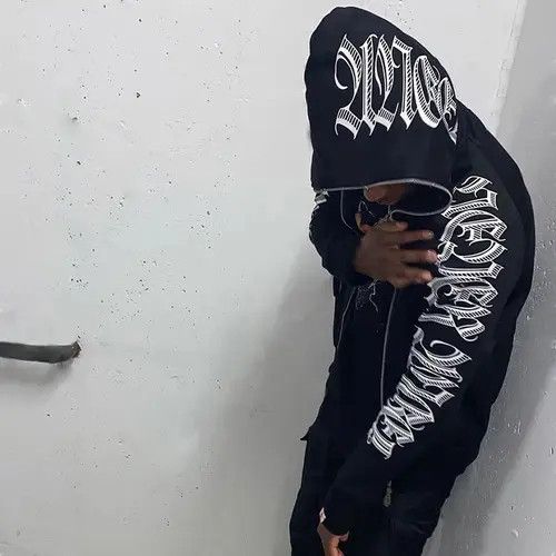 Japanese Brand × Vintage Full Zip Graphic Punk Avantgarde Hoodie Pullover Sweater Size US L / EU 52-54 / 3 - 1 Thumbnail