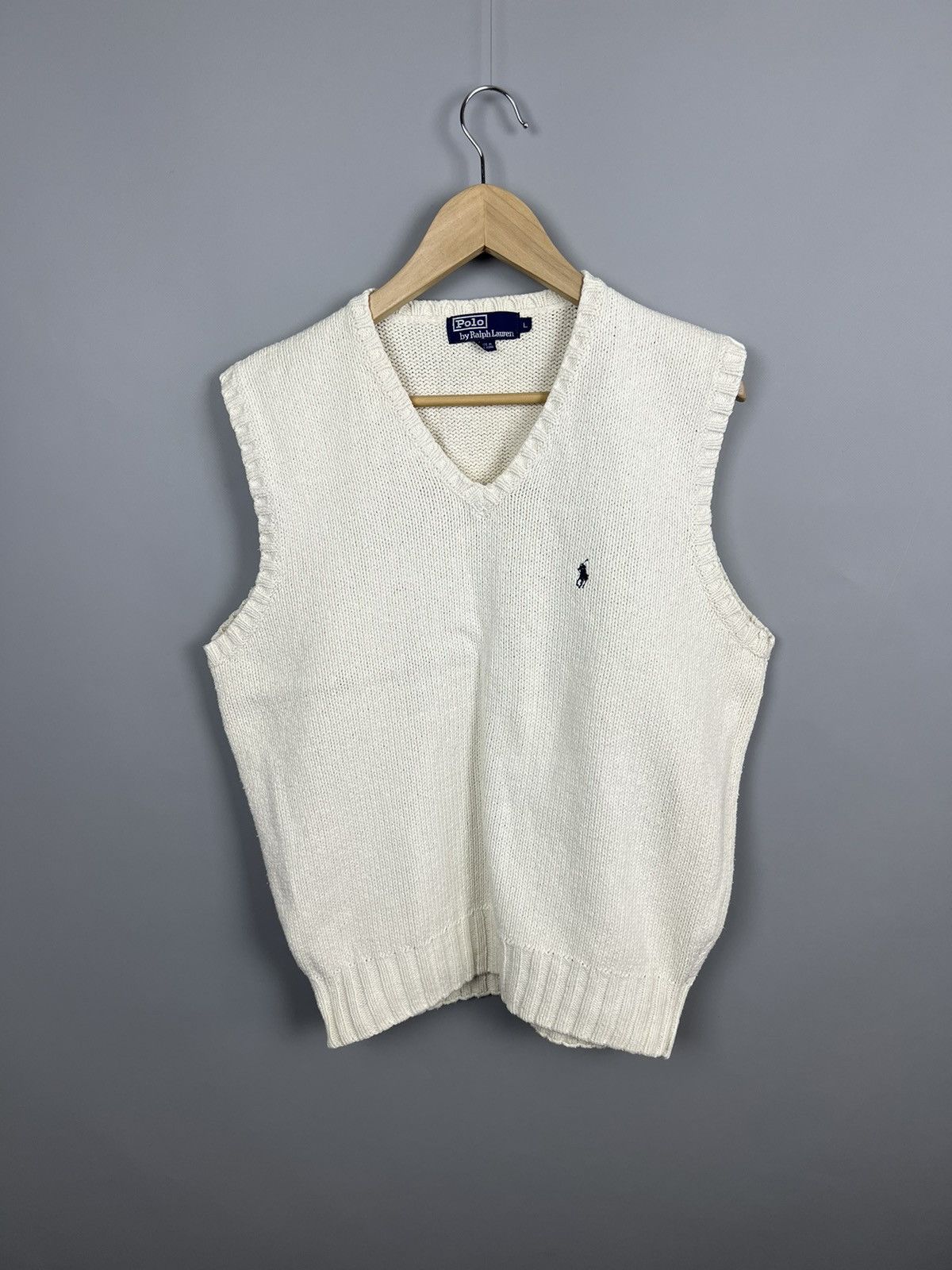 Polo Ralph Lauren 90-s Vintage Polo Ralph Lauren Knit vest size L Size US L / EU 52-54 / 3 - 1 Thumbnail