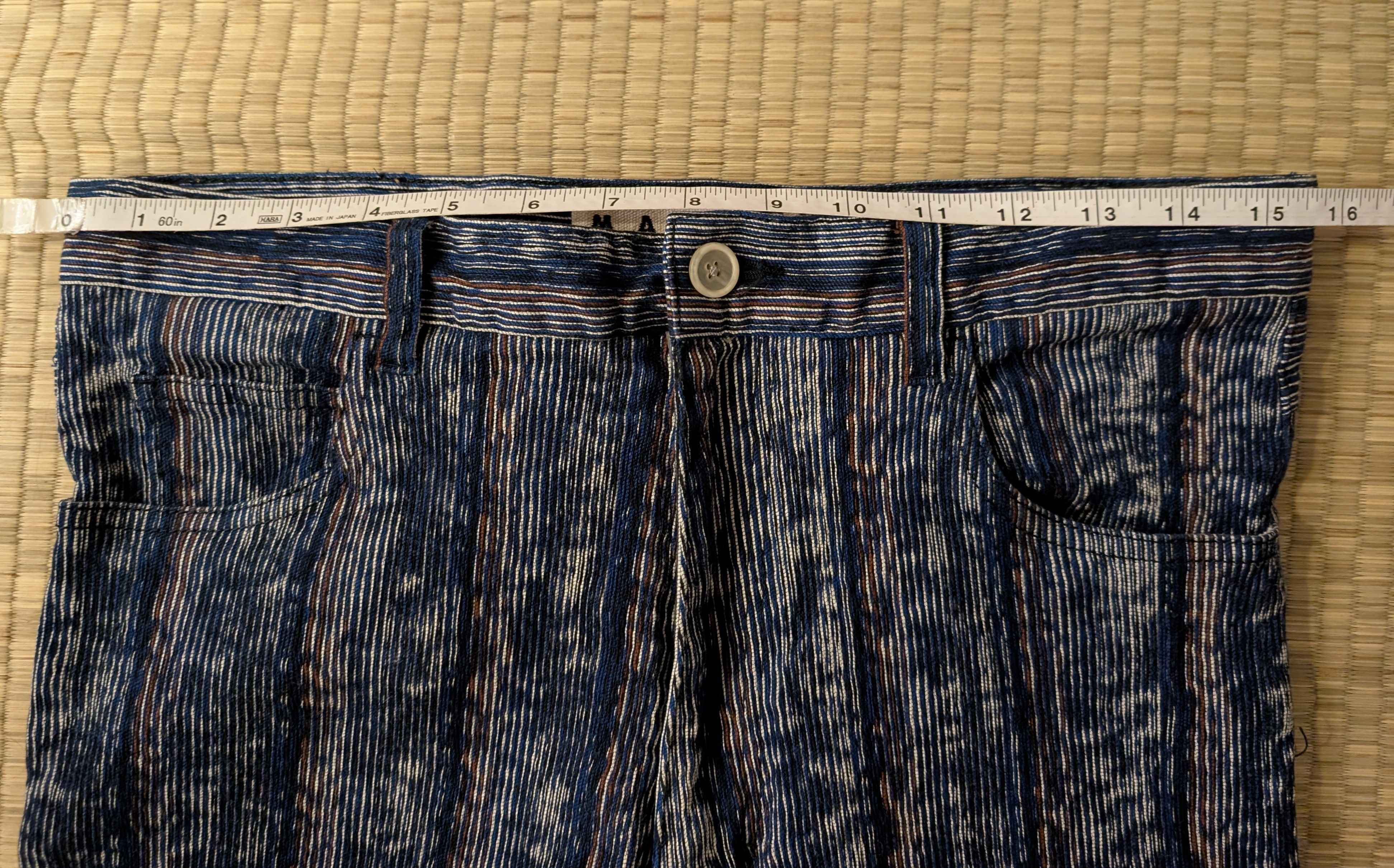 Marni Marni Striped 100% Cotton Flare Bottom Pants Made in Italy Size 24" / US 00 / IT 34 - 6 Thumbnail