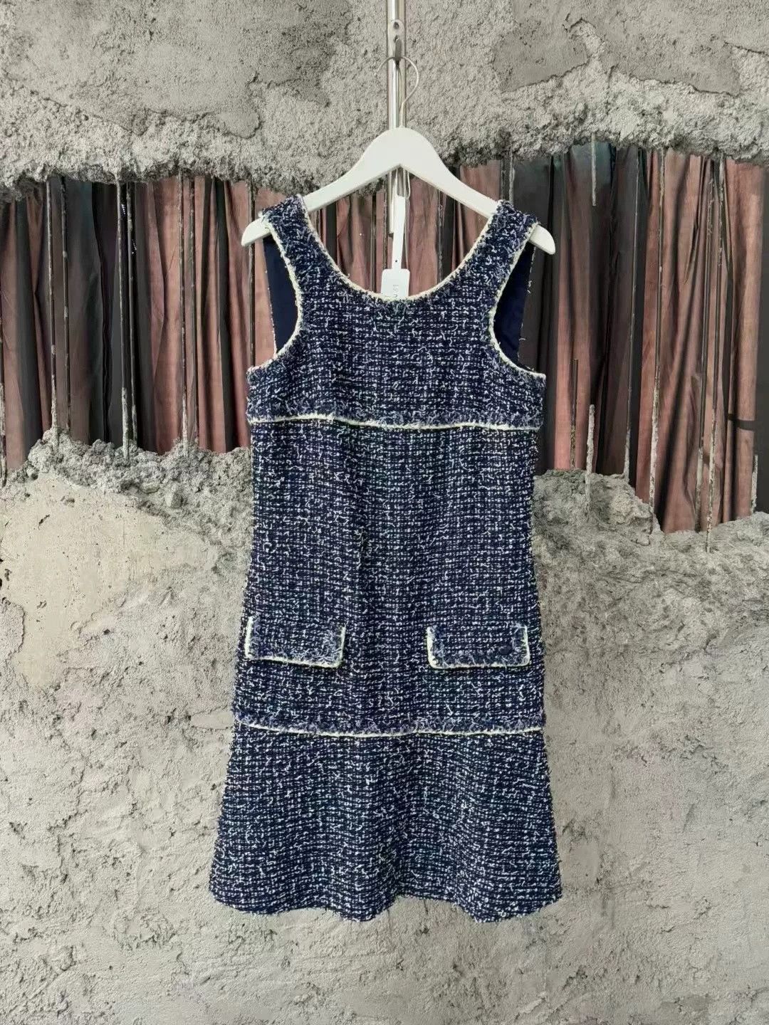 Chanel Chanel Blue T Double Pocket Dress Size US M / EU 48-50 / 2 - 1 Thumbnail
