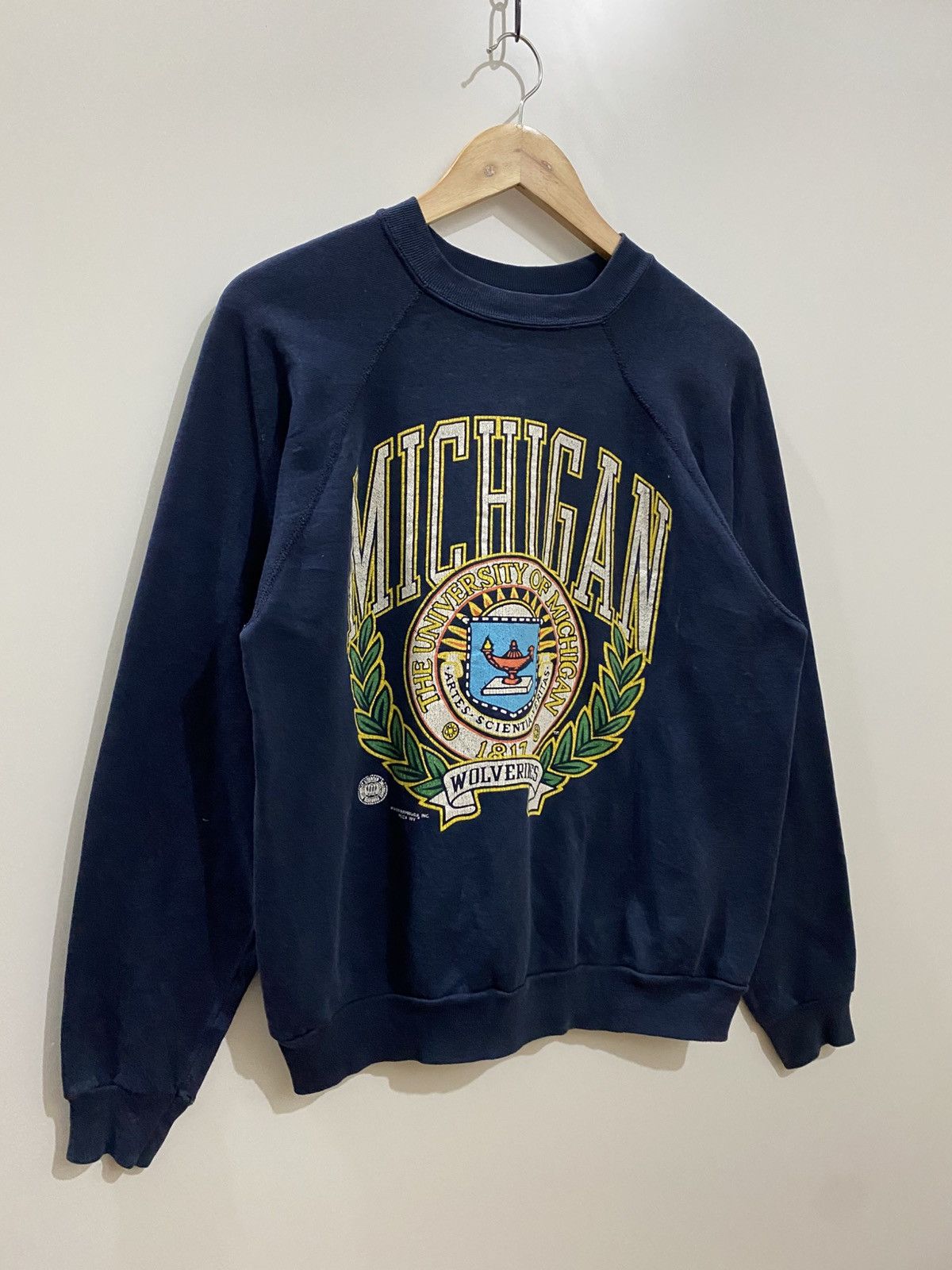 Vintage Vintage University of Michigan Wolverines 80s Sweatshirt Size US M / EU 48-50 / 2 - 3 Thumbnail