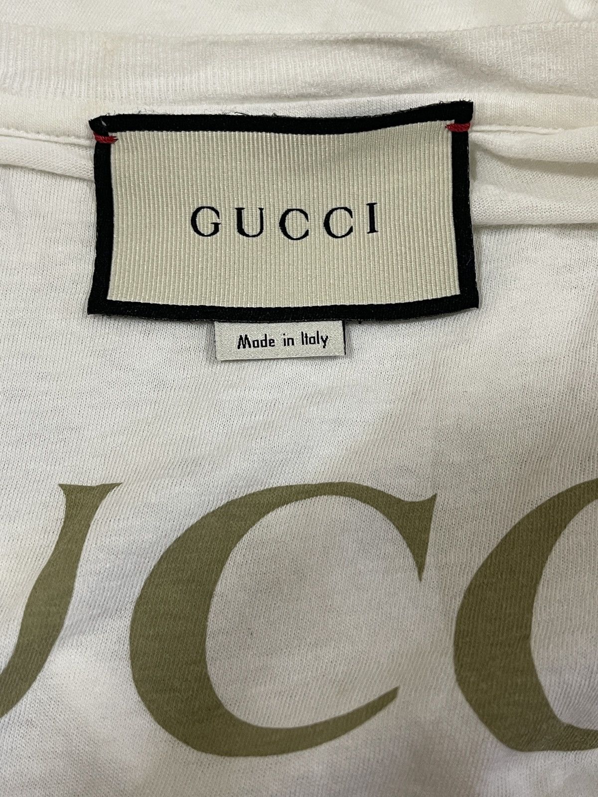 Gucci 🔥A$AP ROCKY🔥Gucci Classic Logo White Tee - size L Size US L / EU 52-54 / 3 - 5 Thumbnail