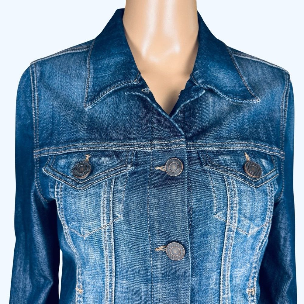 AQUA New Aqua Brianna Denim Blue Jacket Size M Size M / US 6-8 / IT 42-44 - 2 Thumbnail
