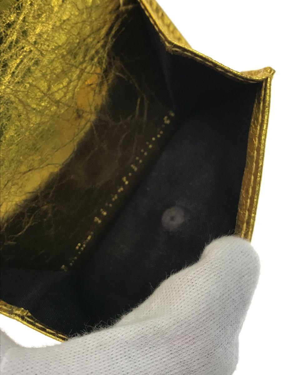 Balenciaga Balenciaga Leather Tri-Fold Wallet Gold Size ONE SIZE - 5 Thumbnail