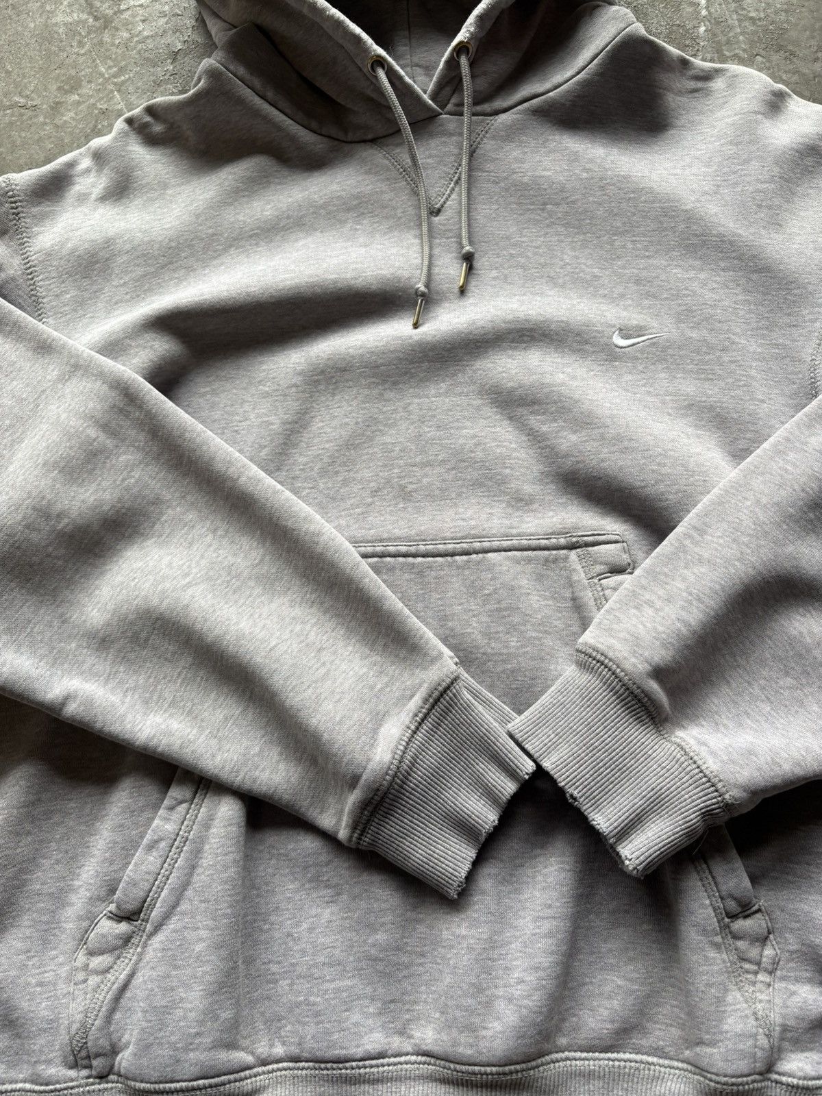 Nike Y2k Nike Gray Thick Hoodie Size US XL / EU 56 / 4 - 3 Thumbnail