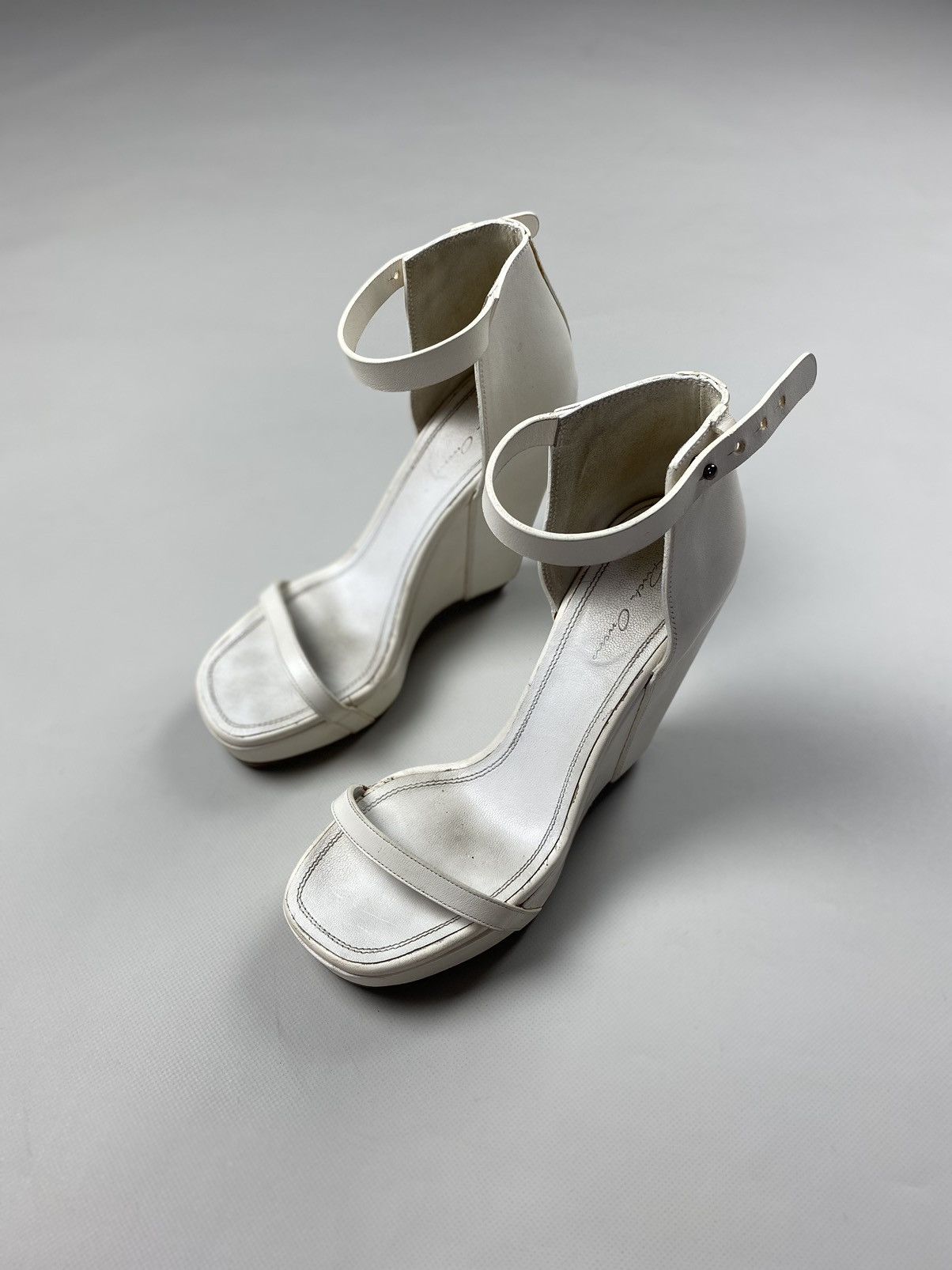 Rick Owens Rick Owens avant-garde ladies leather platform heels sandals Size US 9 / IT 39 - 7 Thumbnail