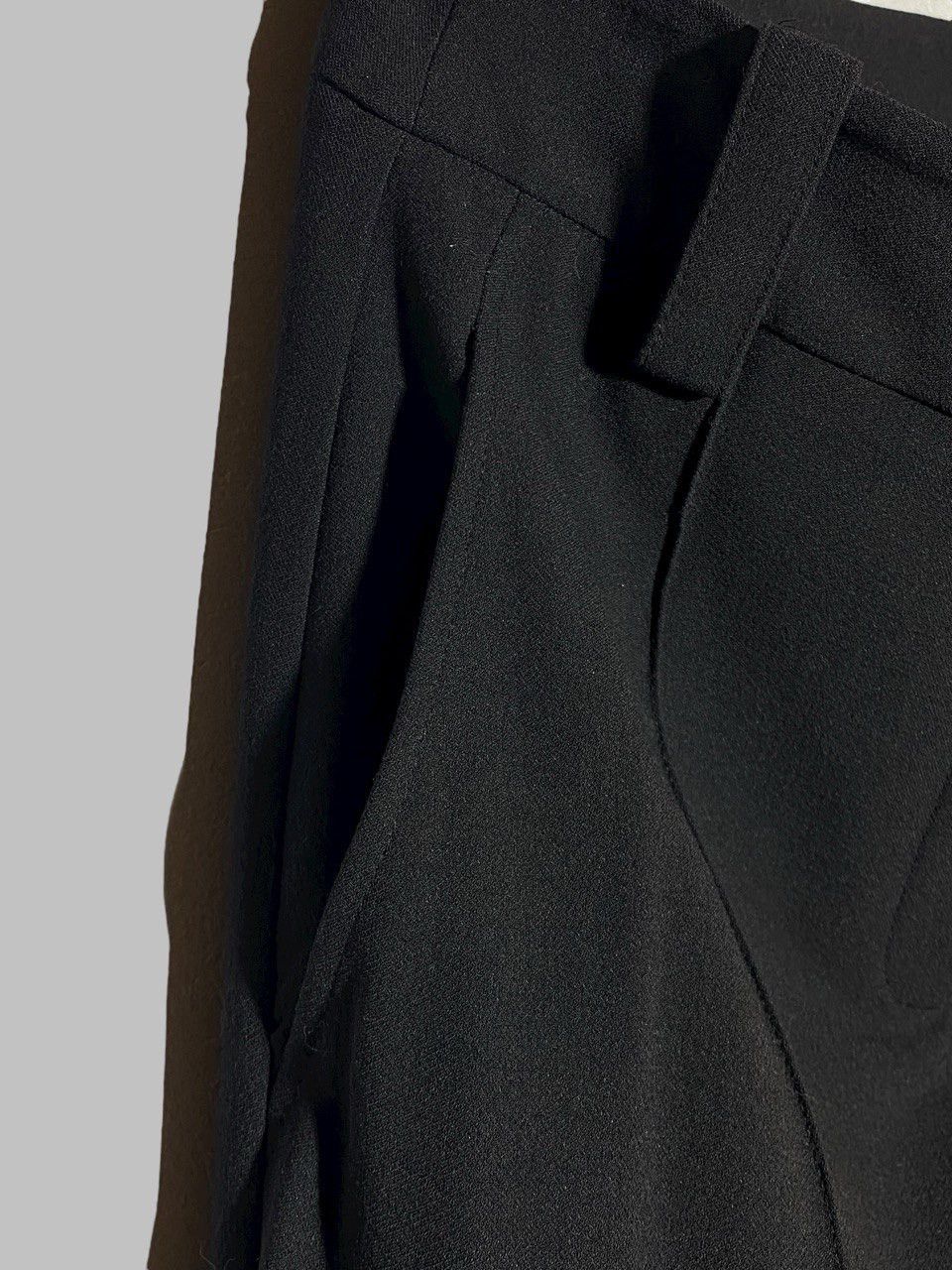 Annette Gortz Annette Gortz Black Straight Pleated Pants Size 26" / US 2 / IT 38 - 7 Thumbnail