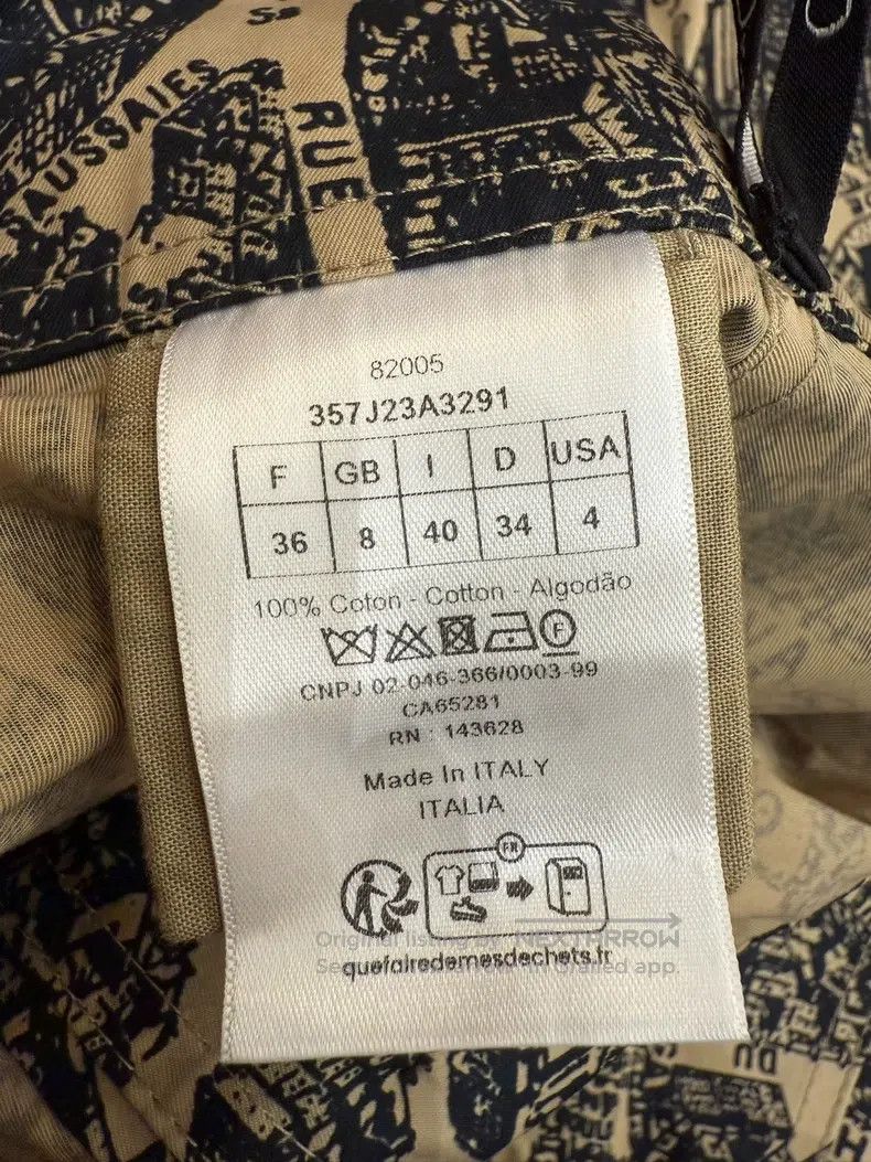 Dior Dior Map-printed skirt Size 24" / US 00 / IT 34 - 6 Thumbnail