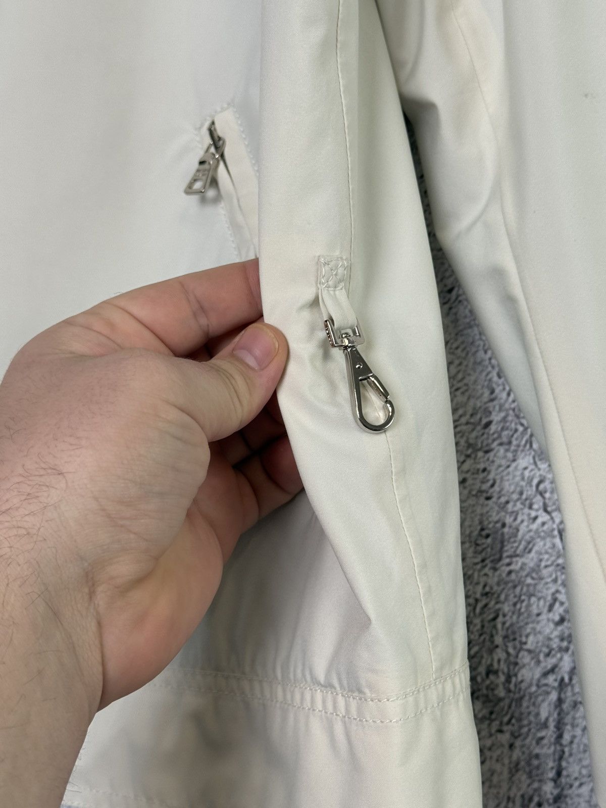 Prada Prada Sport Gore-Tex White Technical Bomber Jacket Size 56 Size US XL / EU 56 / 4 - 14 Thumbnail