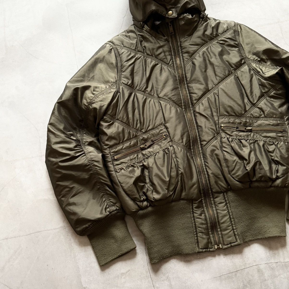 If Six Was Nine Military Bomber Jacket Fur LGB If Six Was Nine Vibe Y2K Size L / US 10 / IT 46 - 4 Thumbnail