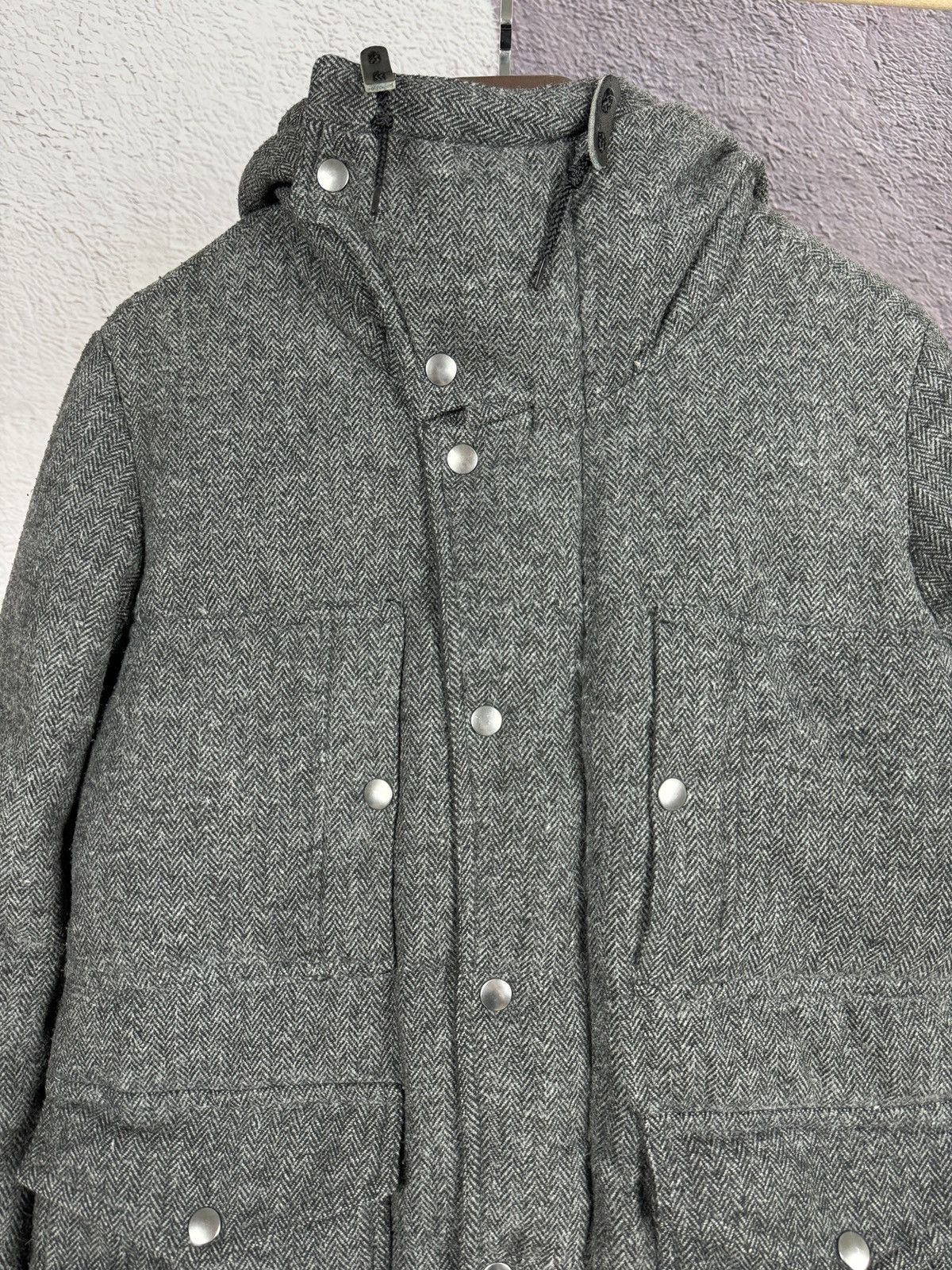 Japanese Brand Stooge & Co grey wool herringbone down puffer jacket Size US M / EU 48-50 / 2 - 8 Thumbnail
