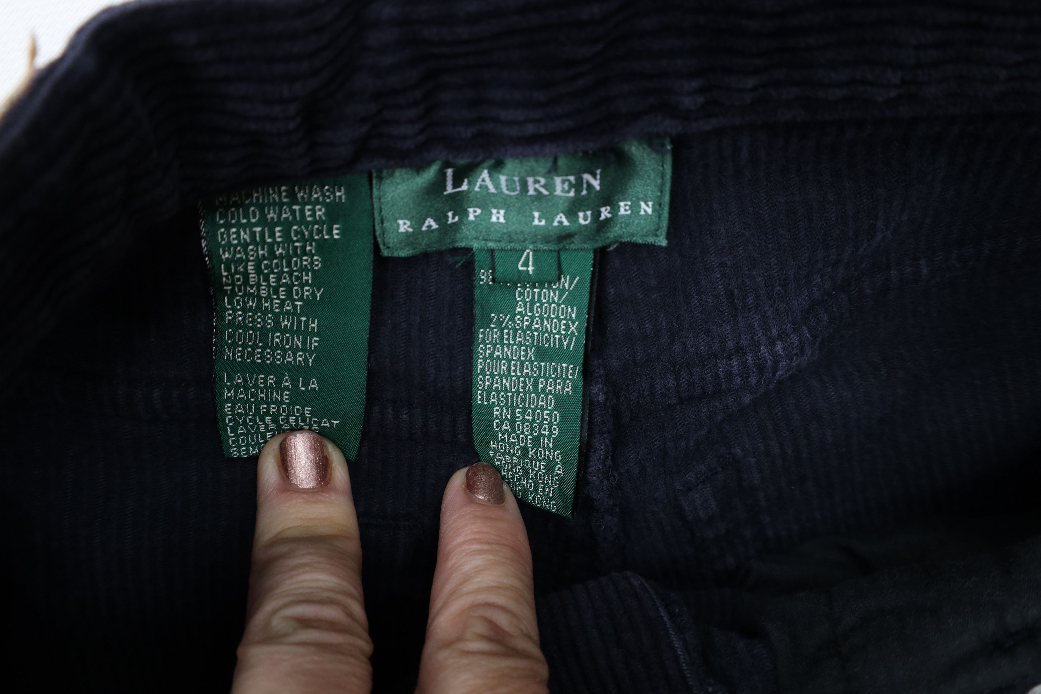 Ralph Lauren Vintage 90s Ralph Lauren Tapered Corduroy Chino Pants Size 27" / US 4 / IT 40 - 8 Thumbnail