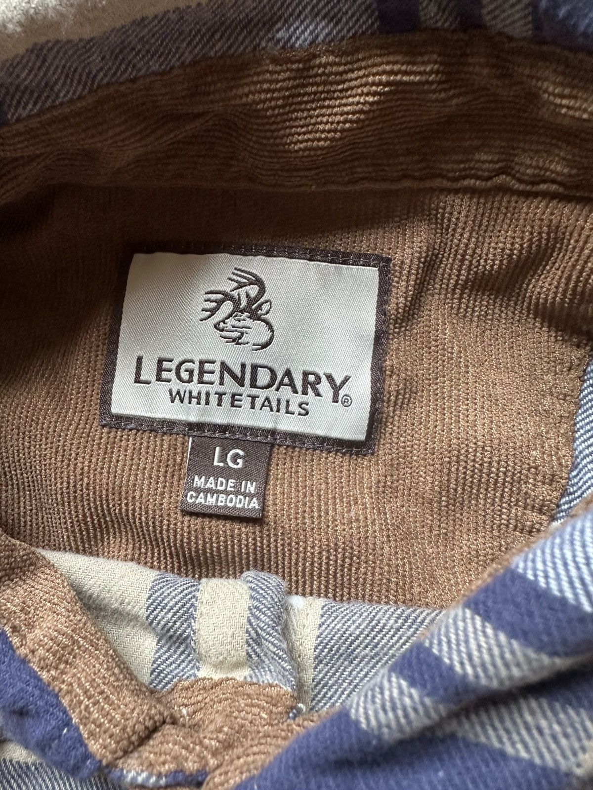 Other Legendary Whitetails Navy and Beige flannel Shirt Size US L / EU 52-54 / 3 - 5 Thumbnail