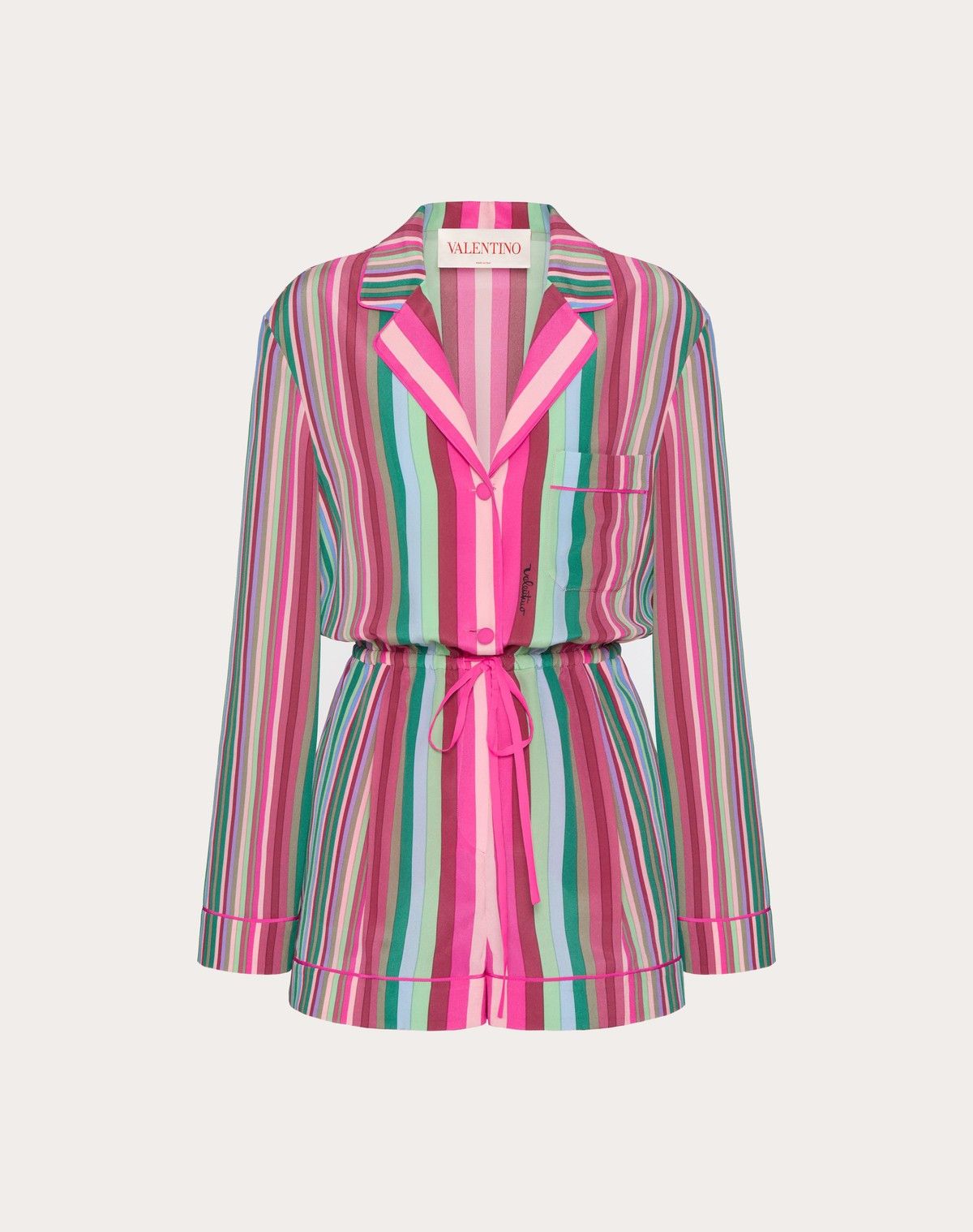 Valentino o1s1wg110525 Silk Jumpsuit in Multicolor Size 25" / US 0 / IT 36 - 1 Thumbnail