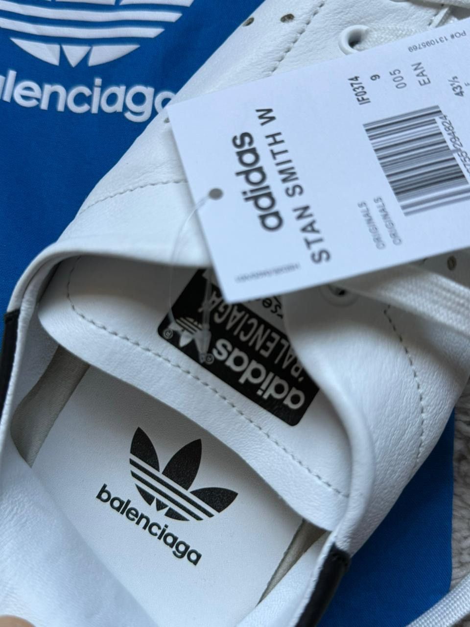 Balenciaga Balenciaga Adidas stan smith black Size US 9 / EU 42 - 8 Thumbnail