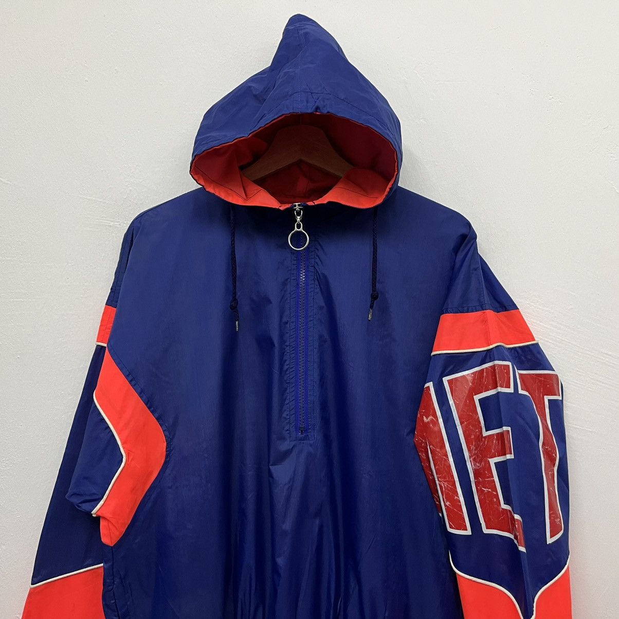 MLB × Starter Vintage Starter Mets Half Zip Windbreaker Size US M / EU 48-50 / 2 - 3 Thumbnail