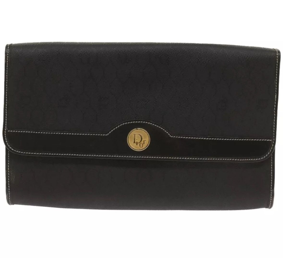 Christian Dior Monsieur × Dior × Vintage Christian Dior Vintage Honeycomb Canvas Chain Shoulder Bag Size ONE SIZE - 9 Thumbnail