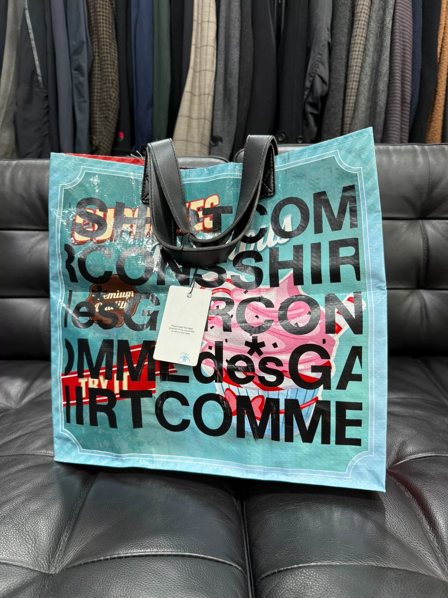 Comme des Garcons Comme des Garçons Cowhide Snake Skin Bag Size ONE SIZE - 1 Thumbnail