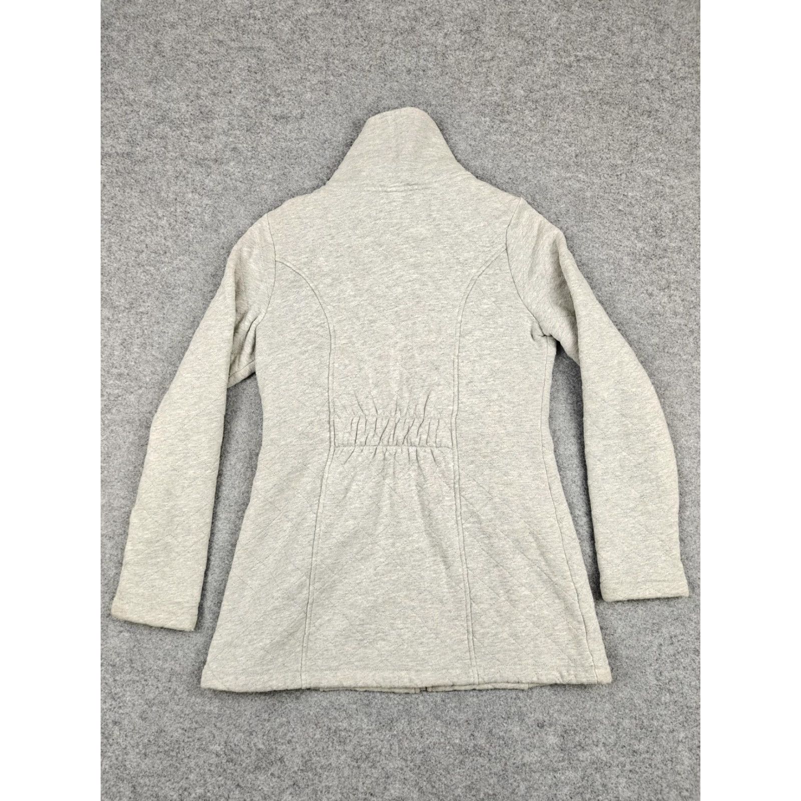 The North Face The North Face Coat Womens Medium Gray Quilted Fleece Lined Full Zip Collar Size M / US 6-8 / IT 42-44 - 6 Thumbnail