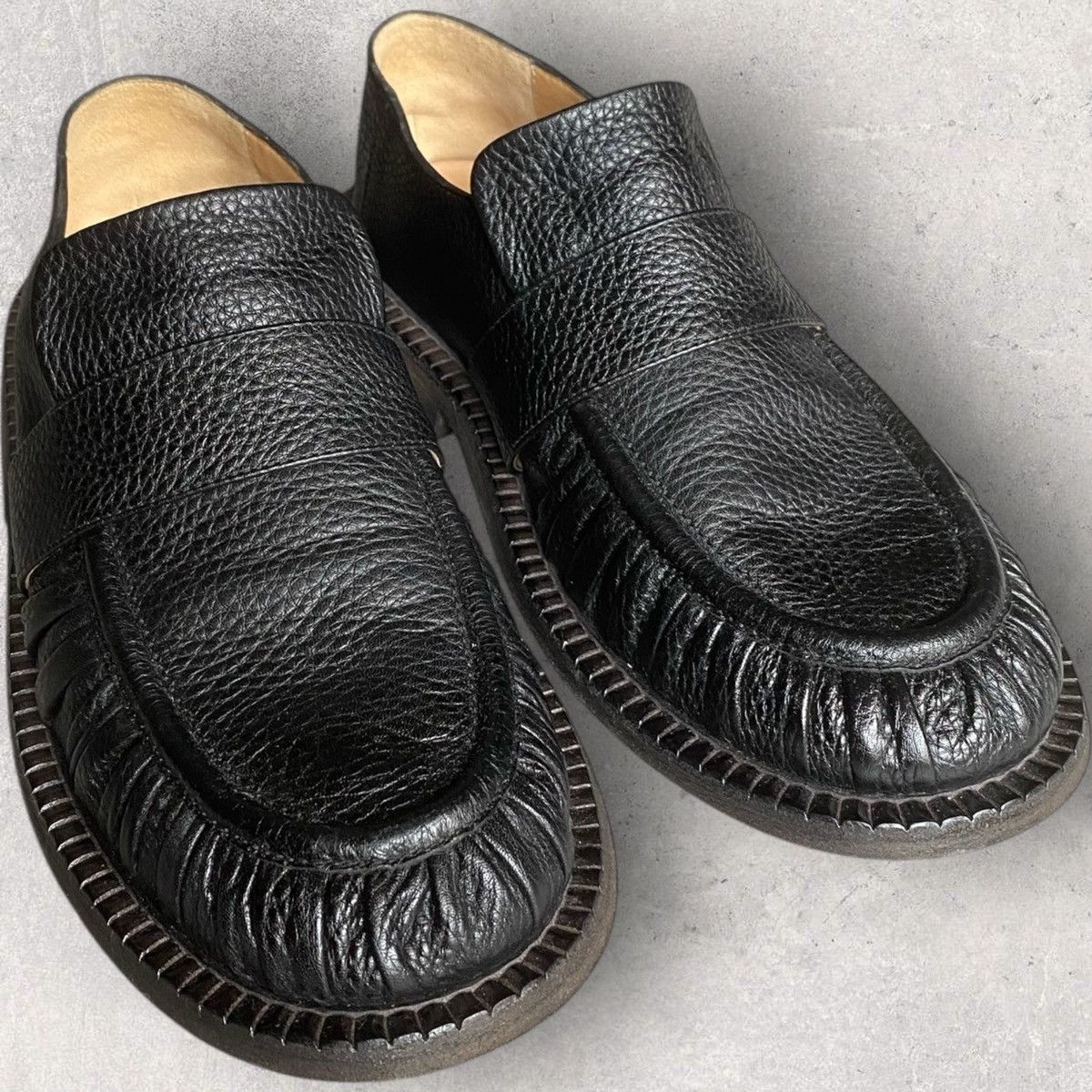 Marsell Marsèll Alluce Estiva grained leather loafers Size US 9 / EU 42 - 3 Thumbnail