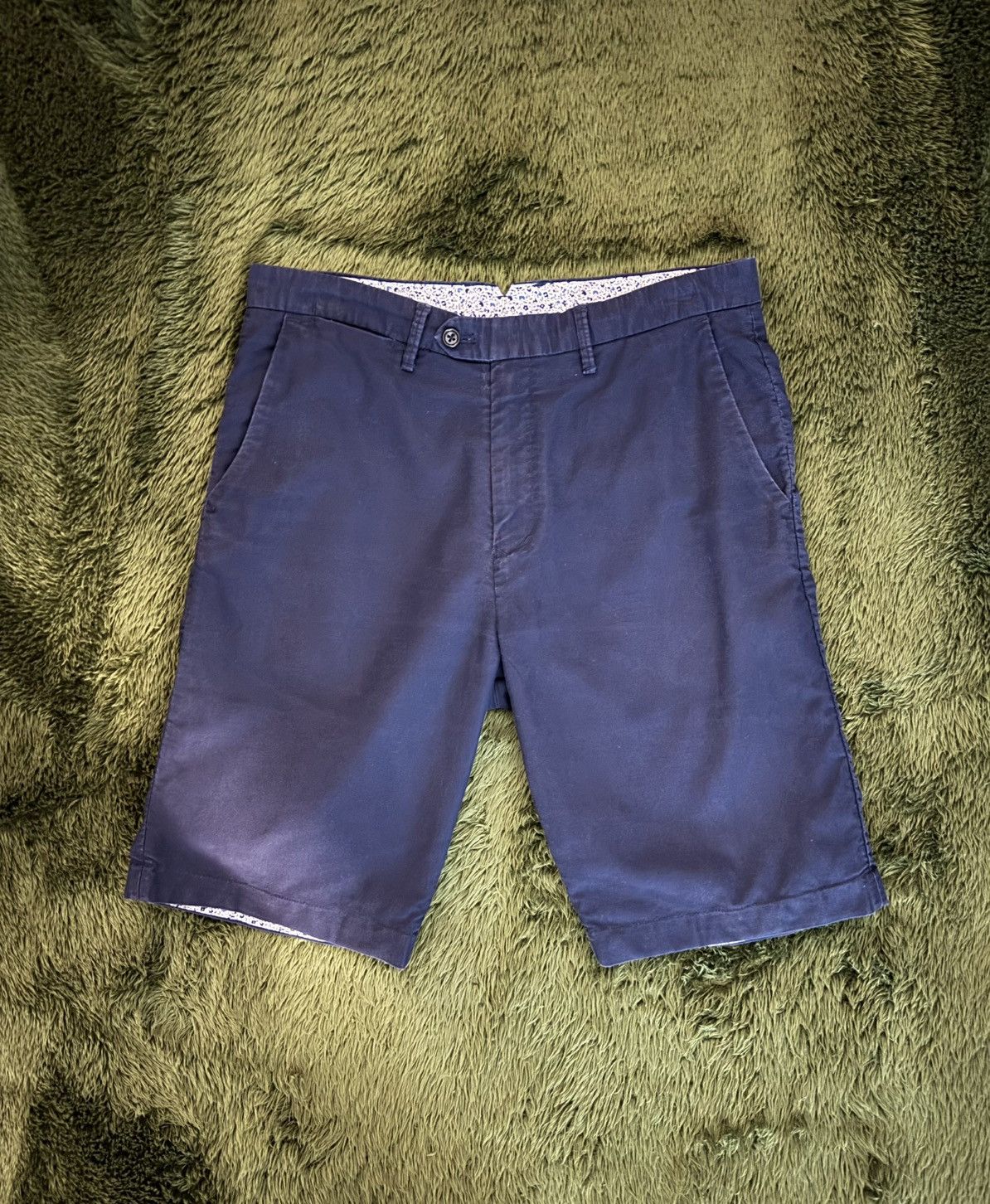 Beams Japan [M] Beams Japan Cotton Chino Half Shorts Navy Size US 32 / EU 48 - 1 Thumbnail