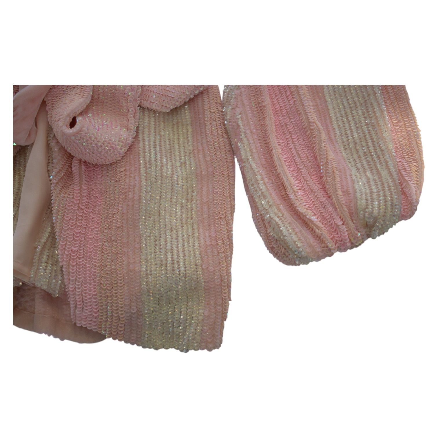 Retrofete Retrofete Gabrielle Robe Dress Fully Sequined Long Sleeve Size XS / US 0-2 / IT 36-38 - 10 Thumbnail
