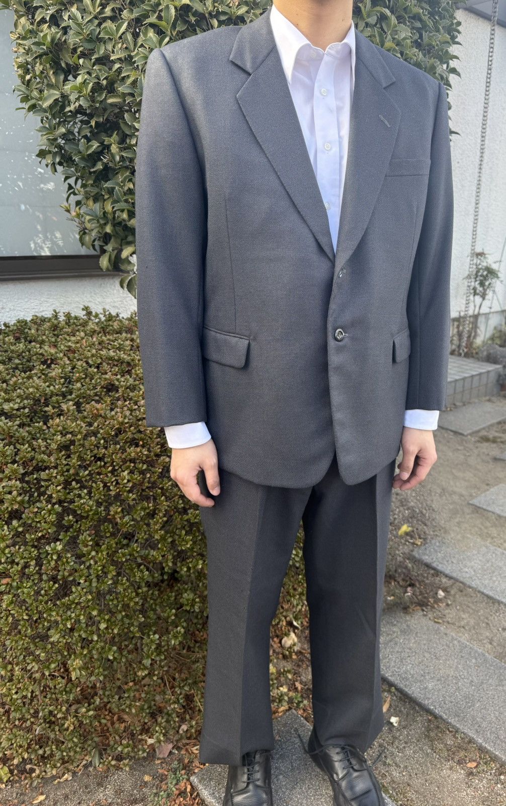 Other Vintage Deep Navy Wool Set-Up by Ikeda Tailor Shop Size 38R - 1 Thumbnail