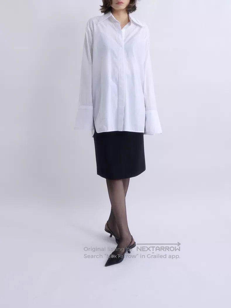 Helmut Lang Helmut Lang Backless Deconstructed White Shirt Size XS / US 0-2 / IT 36-38 - 2 Thumbnail