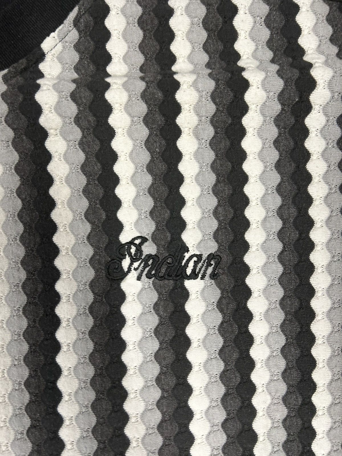 Indian Motorcycle × Vintage Crazy Vintage 90s Striped Indian Motorcycles Pattern T-Shirt Size US L / EU 52-54 / 3 - 2 Thumbnail