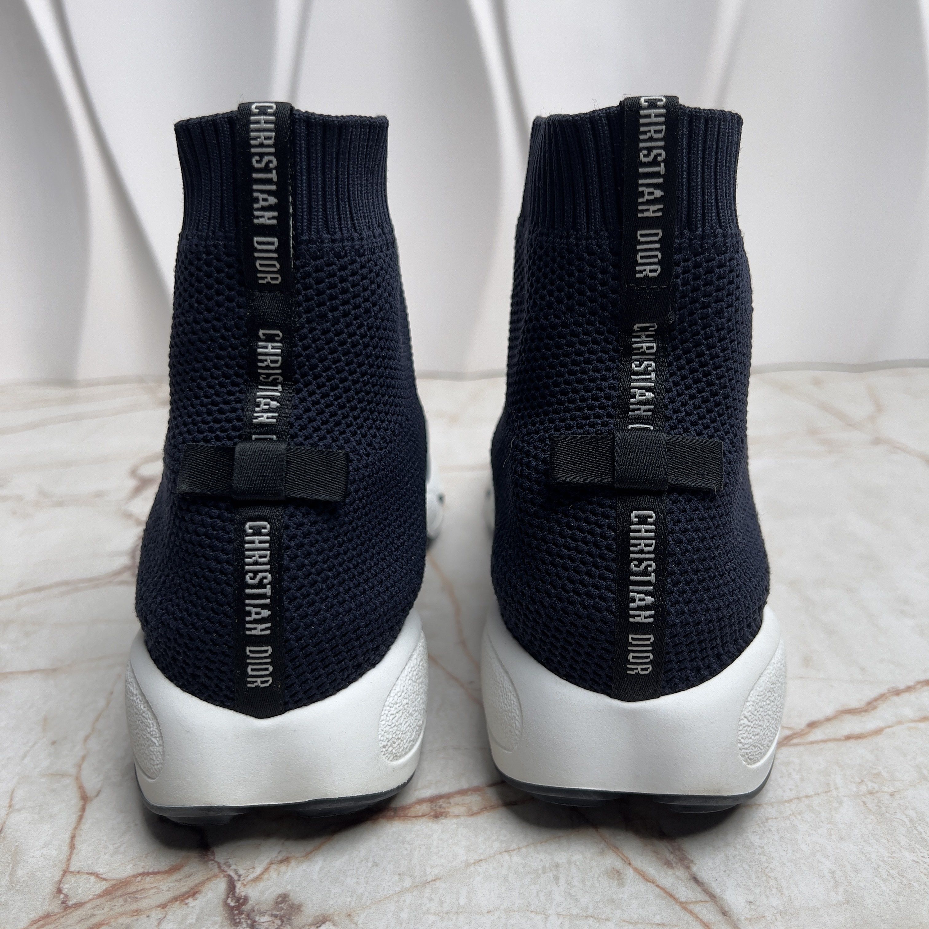 Dior Fusion Knit Sock Sneakers Blue Mesh Size US 7.5 / IT 37.5 - 7 Thumbnail