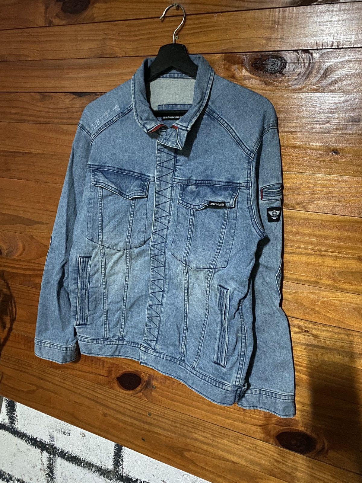 Japanese Brand Blue Monster Clothing BM78 Denim Utility Jacket Size US S / EU 44-46 / 1 - 4 Thumbnail