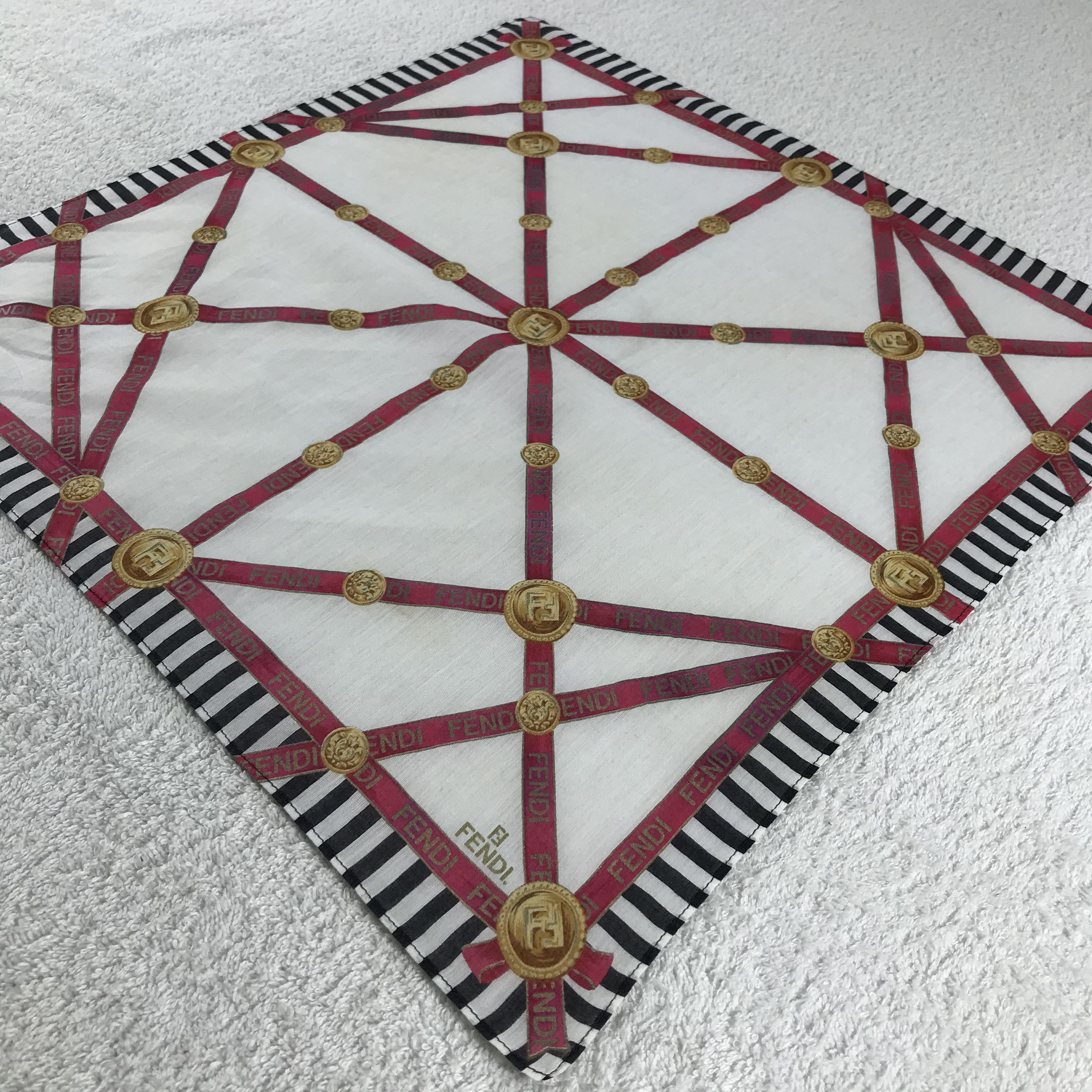 Vintage Vintage Fendi Bandana / Handkerchief / Neckerchief - S336 Size ONE SIZE - 2 Thumbnail
