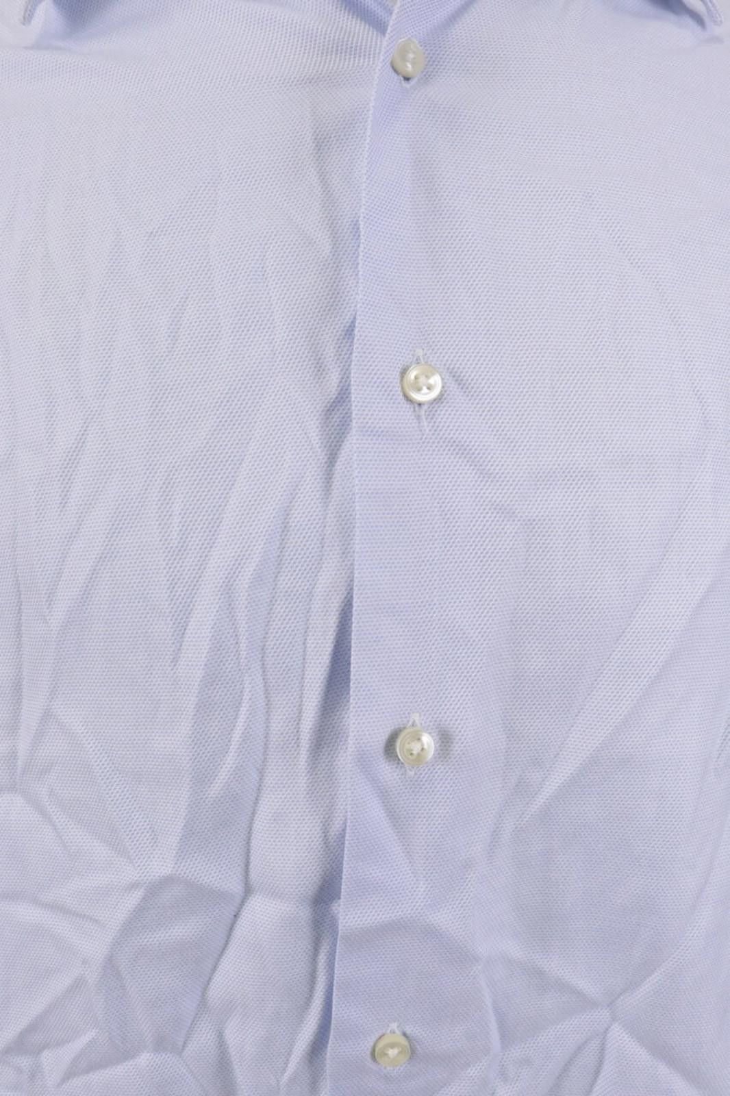 Ermenegildo Zegna Ermenegildo Zegna Regualr Fit Blue Shirt Size 43 / 17 Size US M / EU 48-50 / 2 - 3 Thumbnail