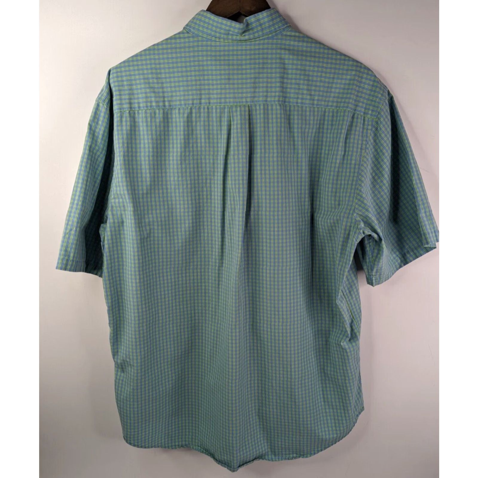 Vintage CHARLES TWEED Shirt XL Wrinkle Resistant Check Short Sleeve Cotton Tweed Button-Up Men Size US XL / EU 56 / 4 - 4 Thumbnail
