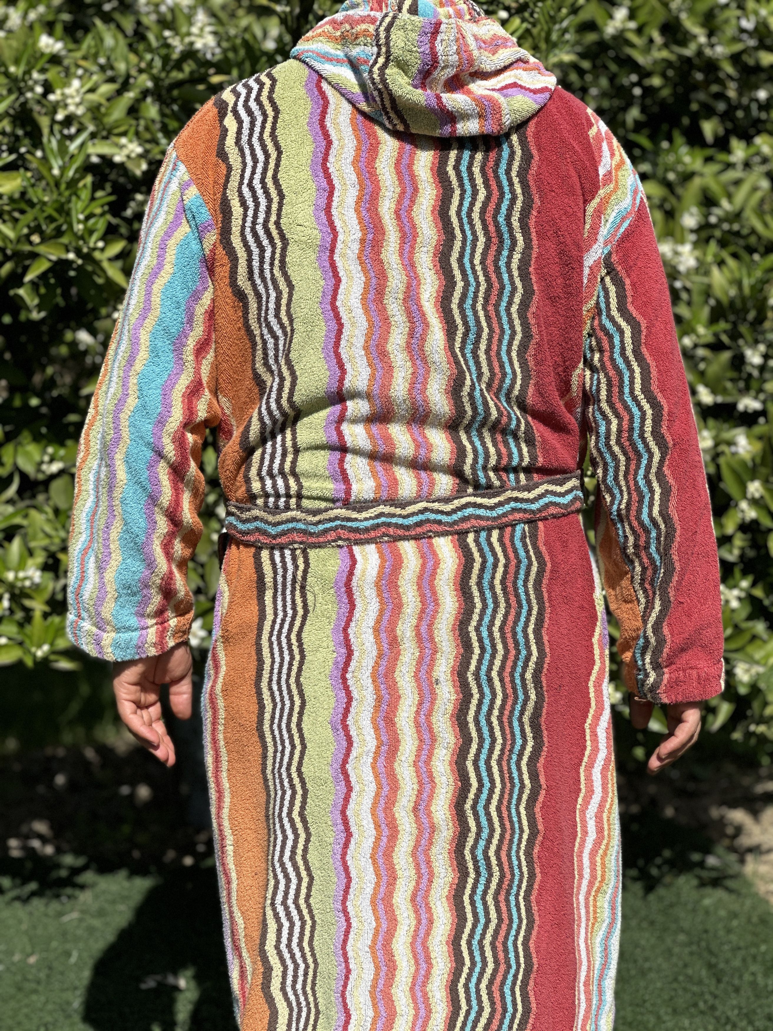 Missoni Rainbow Bathrobe Missoni 3D Knit Stripe Retro Size XL Size US XL / EU 56 / 4 - 2 Thumbnail