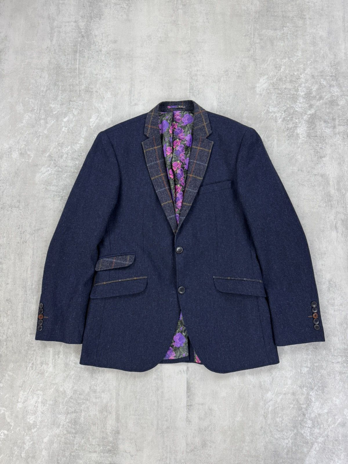 Other CLAUDIO LUGLI PREMIUM Tweed Wool Blazer Mens size 50 Size 50R - 2 Thumbnail