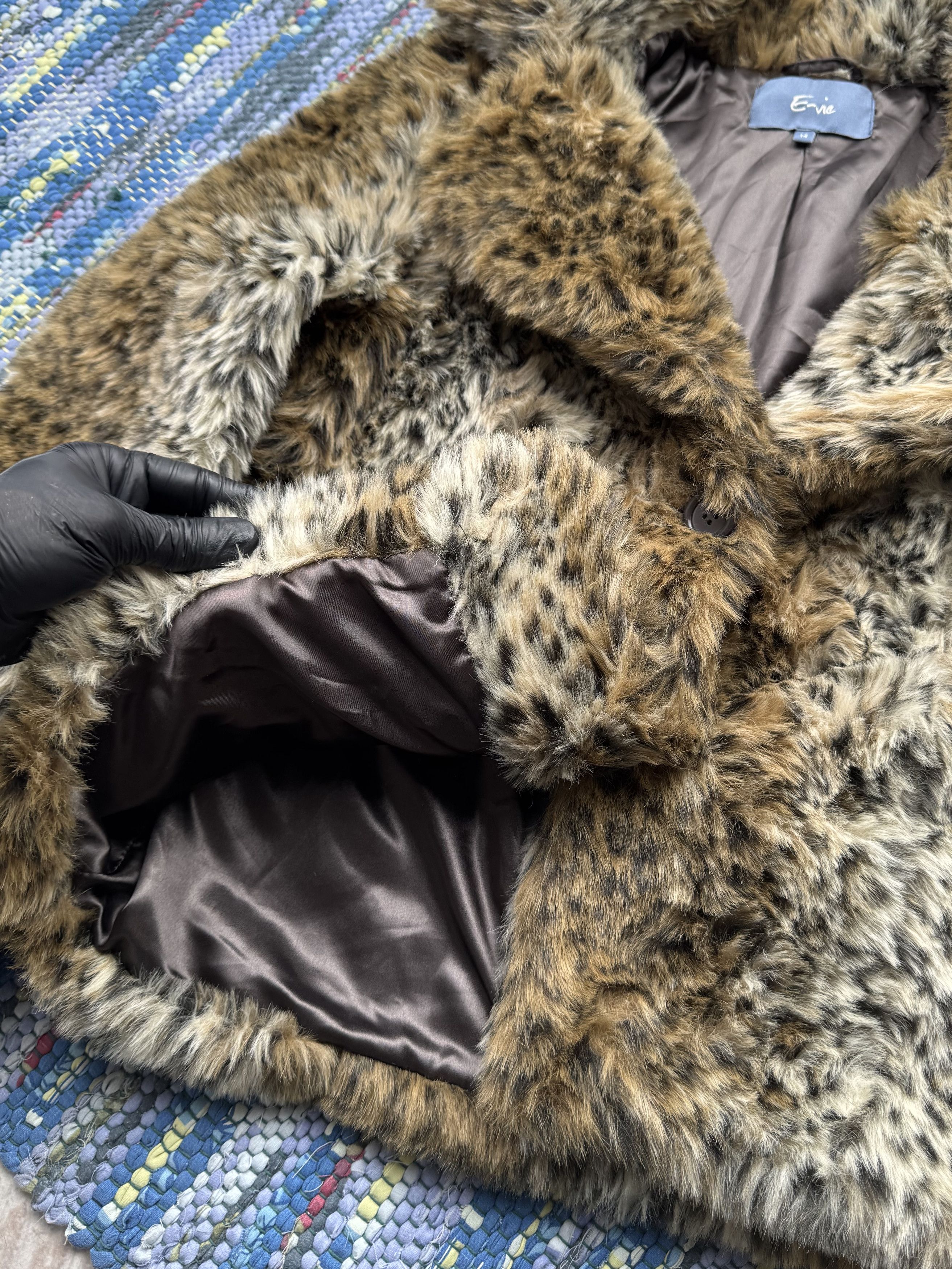 Vintage Vintage Faux Fur Coat A383D15(789) Size L / US 10 / IT 46 - 4 Thumbnail