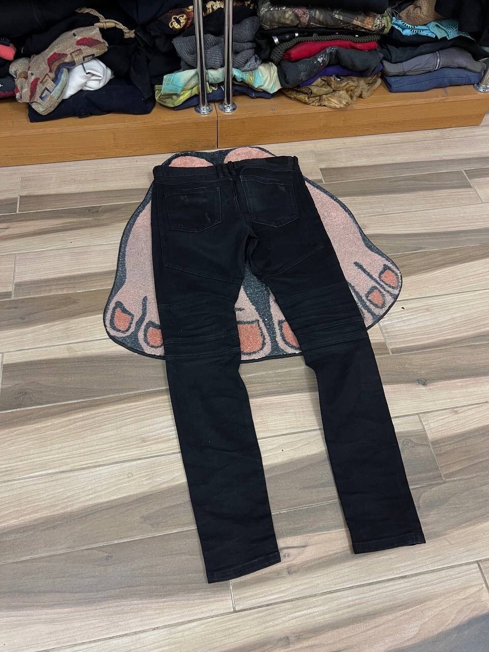 Represent Clo. Represent Slim Fit Destroyed Denim Black Ripped Pants Size US 32 / EU 48 - 2 Thumbnail