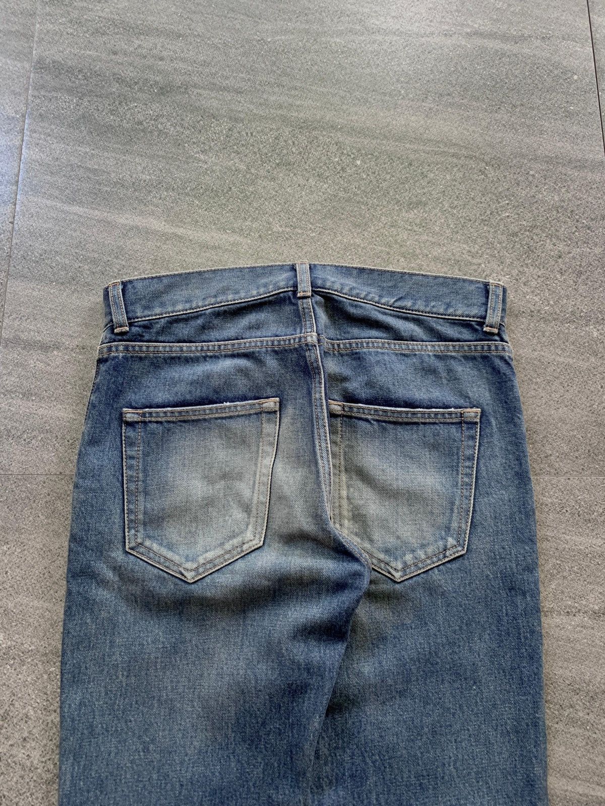Saint Laurent Paris FREE TAX! D02 Blue Washed Skinny Denim Jeans Size US 28 / EU 44 - 6 Thumbnail