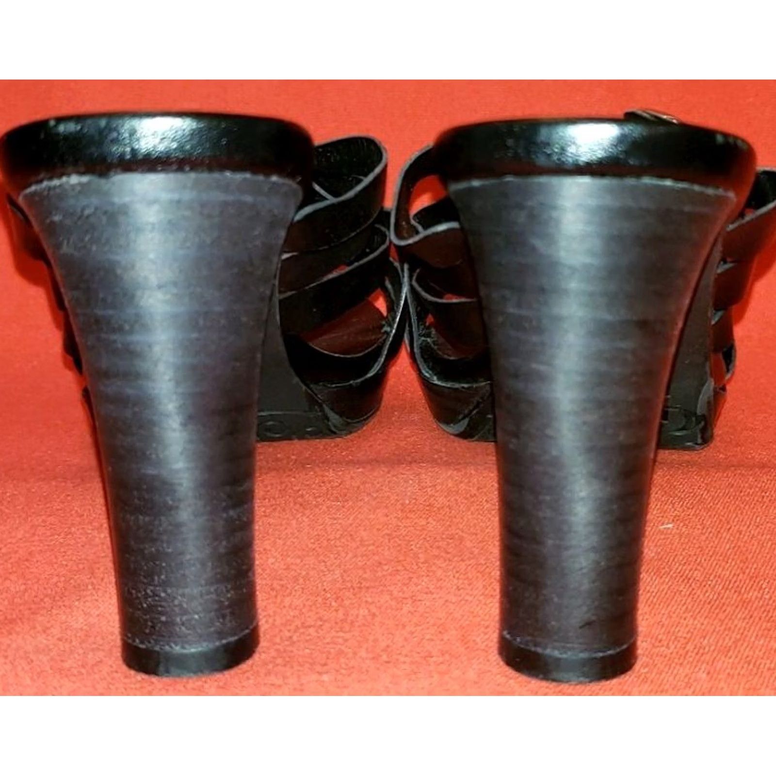 Brighton Brighton Vista Heeled Sandals Black Leather 3.25" Heel Women's Size US 4 / IT 34 - 7 Thumbnail