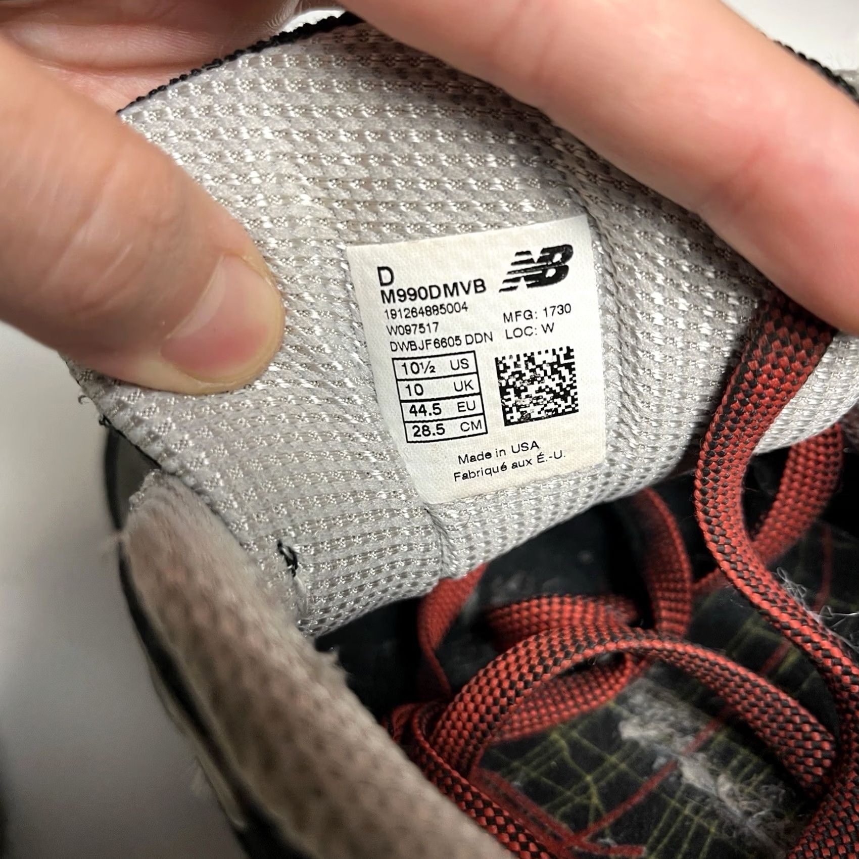 New Balance New Balance 990 v4 Sneaker M990DMVB DMV Black 990 Made In USA 10.5 Men Size US 11 / EU 44 - 5 Thumbnail
