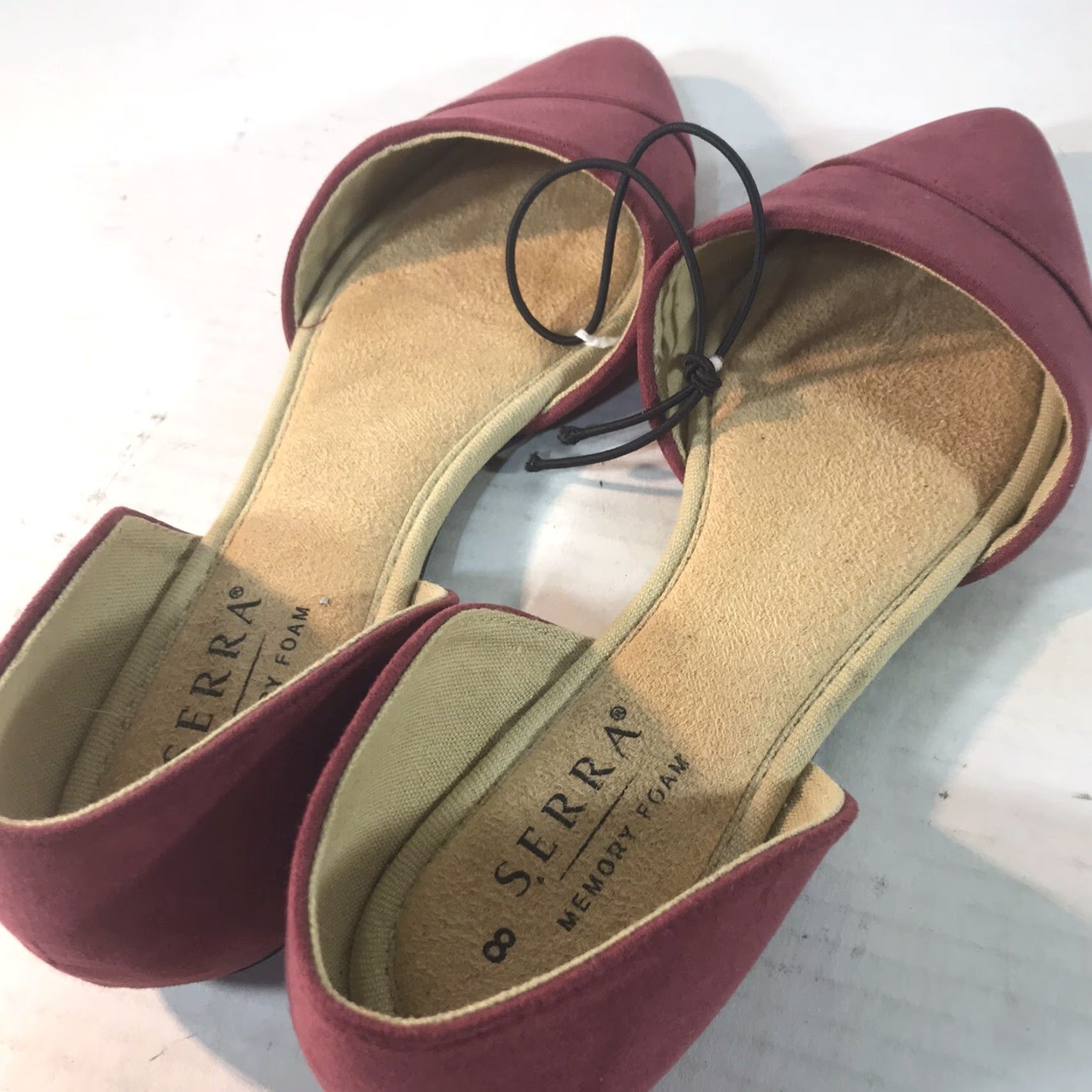 Vintage Serra Women’s Memory Foam Flat Shoes Size 8 Berry Pointed Toe Summer Casual Size US 8 / IT 38 - 5 Thumbnail