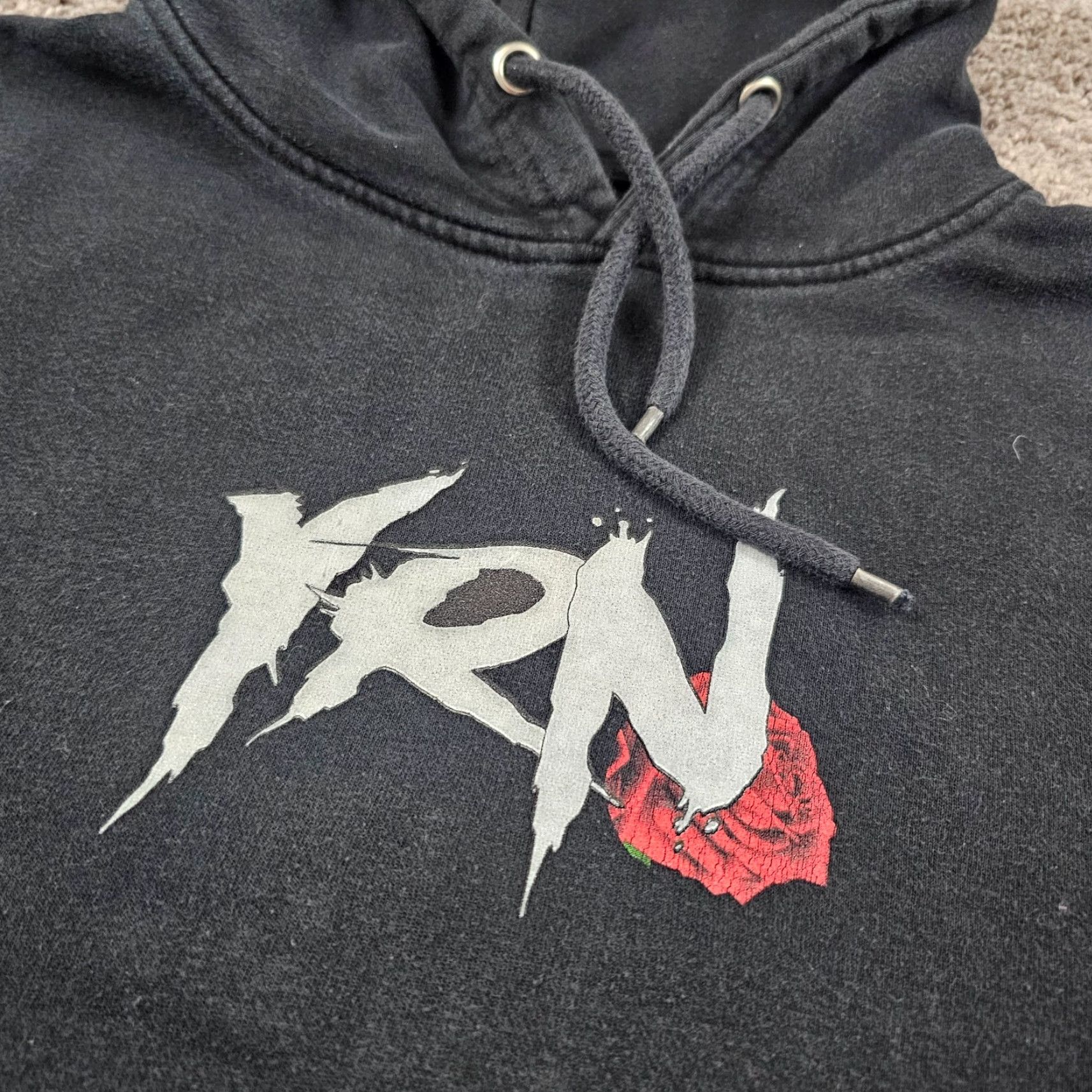 Vintage YRN Young Rich Nation Hoodie Mens Small S Black Graphic Print Pockets Pullover USA 90s Size US S / EU 44-46 / 1 - 3 Thumbnail