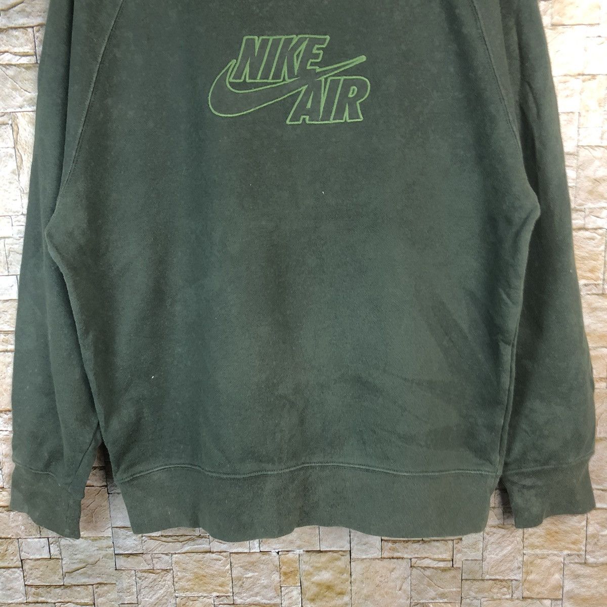 Nike DL Nike air faded street wear Green Sweatshirt #A517 Size US L / EU 52-54 / 3 - 3 Thumbnail