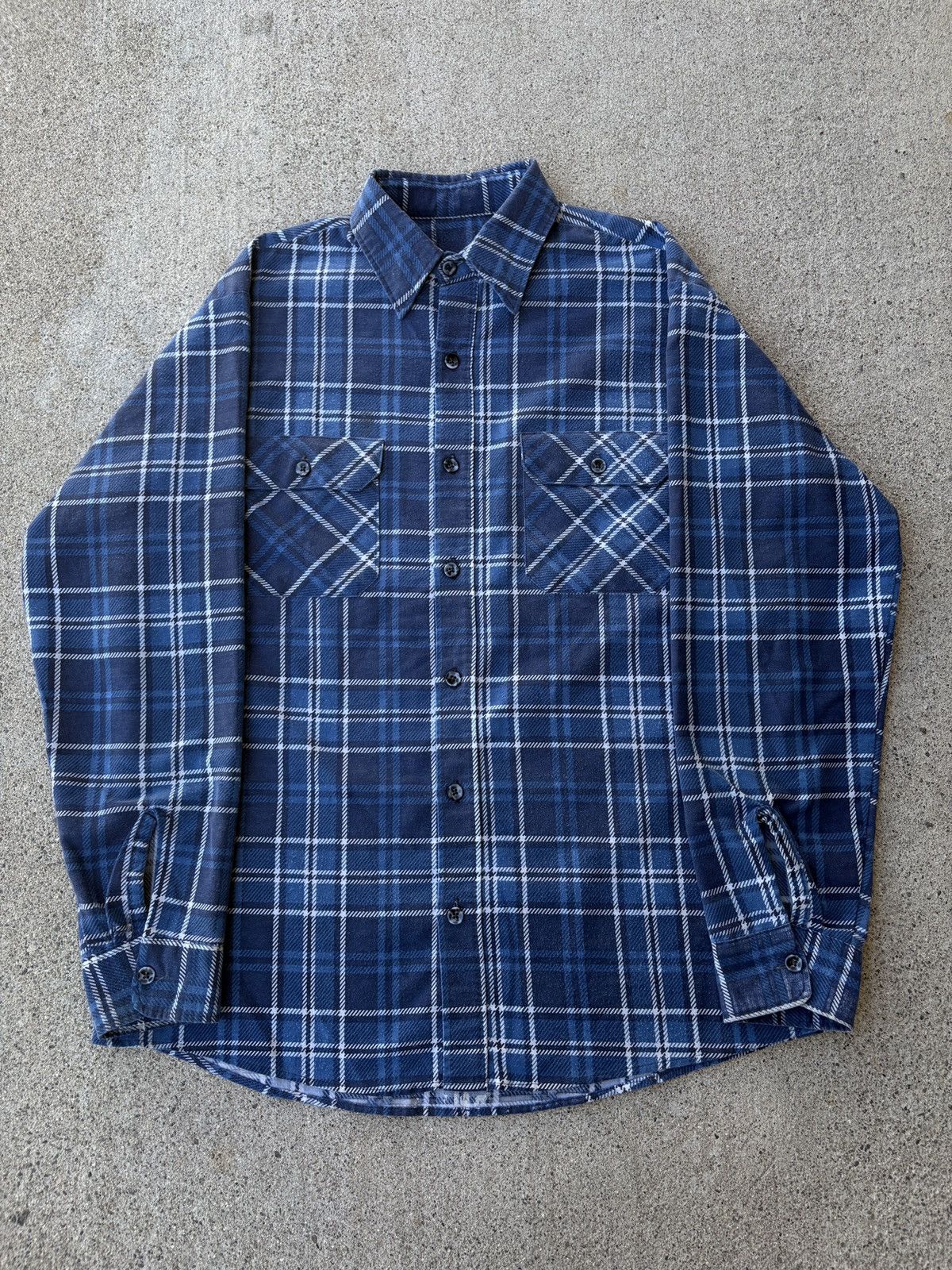 Warren Lotas 2016 Warren Lotas “SAM” 1 Of 1 Blue Flannel Size 2 Size US L / EU 52-54 / 3 - 2 Thumbnail