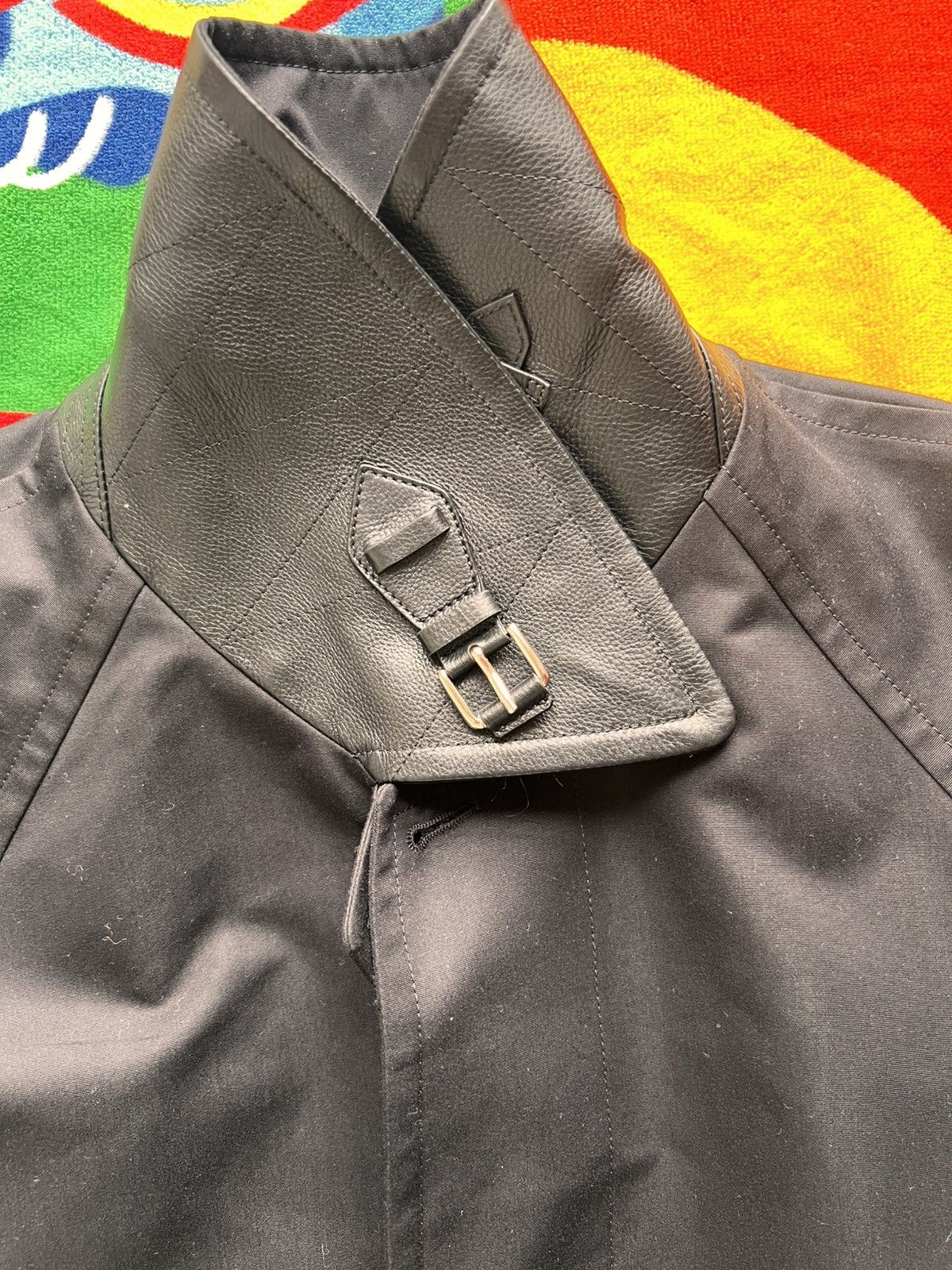 Tom Ford 48 / L Tom Ford Leather Outerwear Trench Coat Black tailor Size US M / EU 48-50 / 2 - 6 Thumbnail