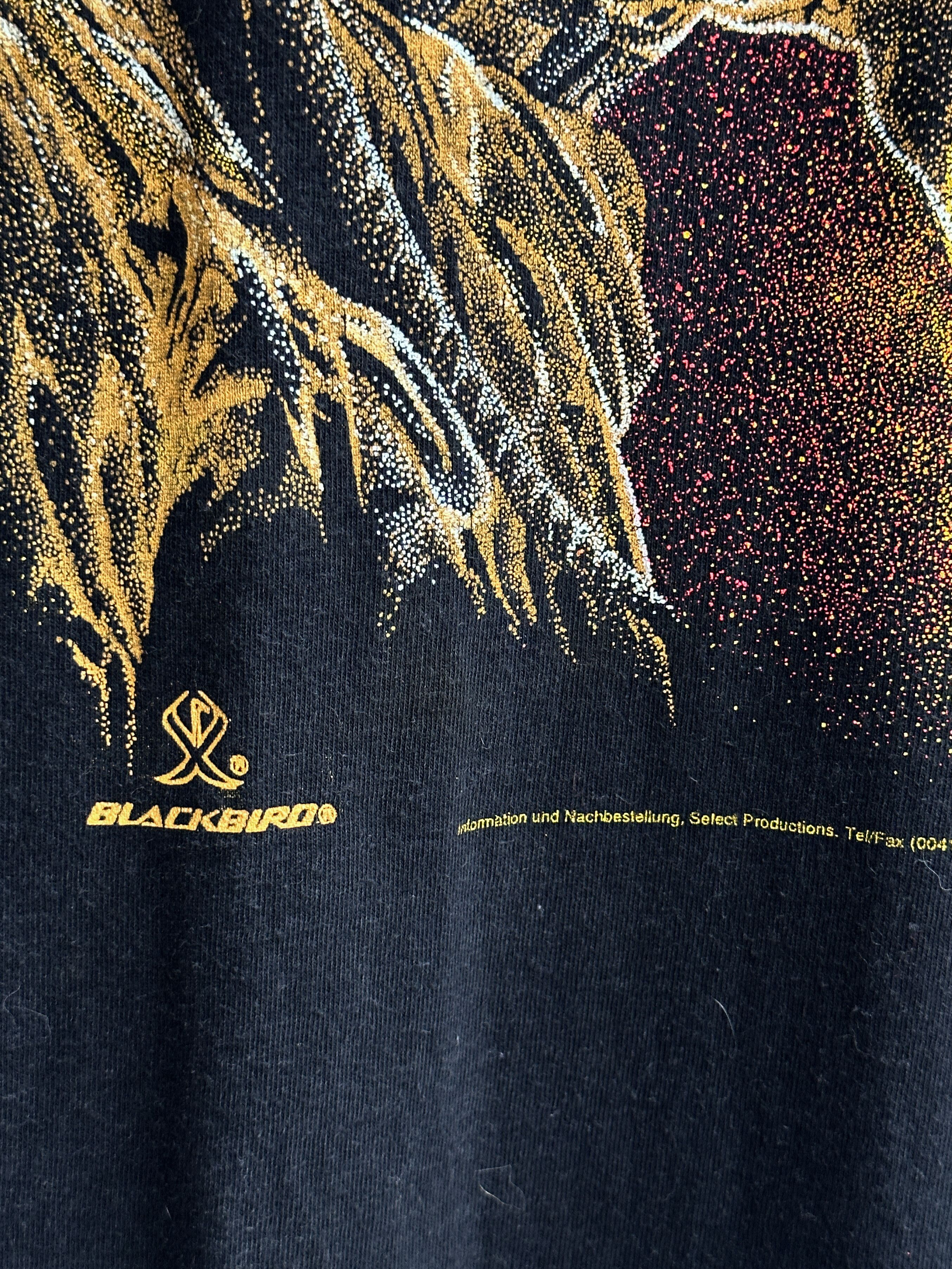 Blackbird Vintage Firefighter Tee Shirt Blackbird Single Stitch Size US XXL / EU 58 / 5 - 4 Thumbnail